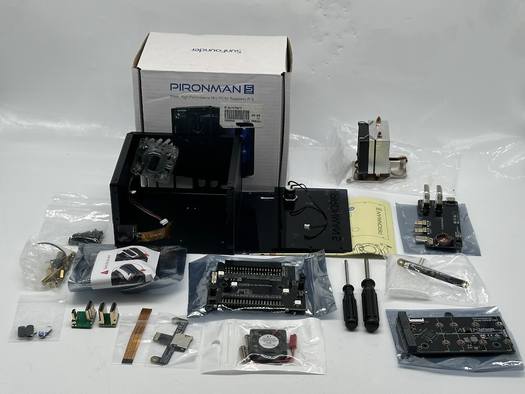 SunFounder Pironman 5-MAX Dual NVMe M.2 SSD PCIe PC Case for Raspberry Pi 5