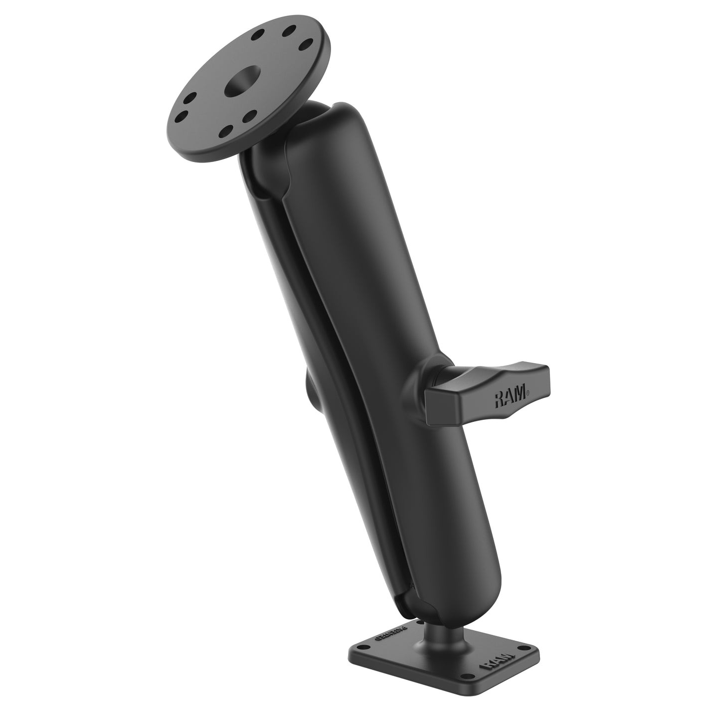 RAM-101U-D-DEN1  RAM Double Ball Mount with Round & Rectangula...