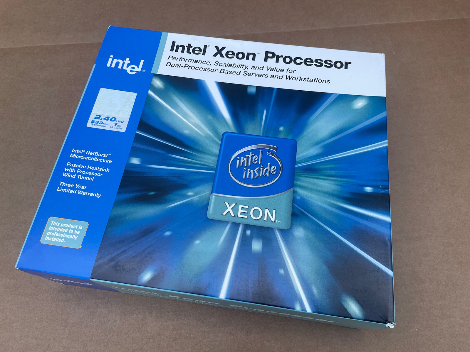 NEW SEALED 2004 INTEL XEON PROCESSOR 2.40 GHZ DUAL 604-PIN MICRO-PGA SL7D4