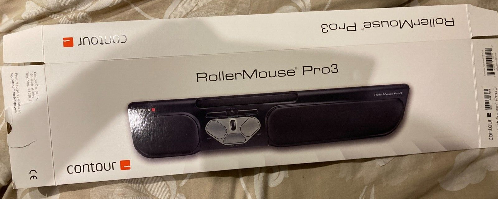 Contour Design RollerMouse Pro3 Wired Ergonomic Mouse - Black. LOCATION- SYDNEY