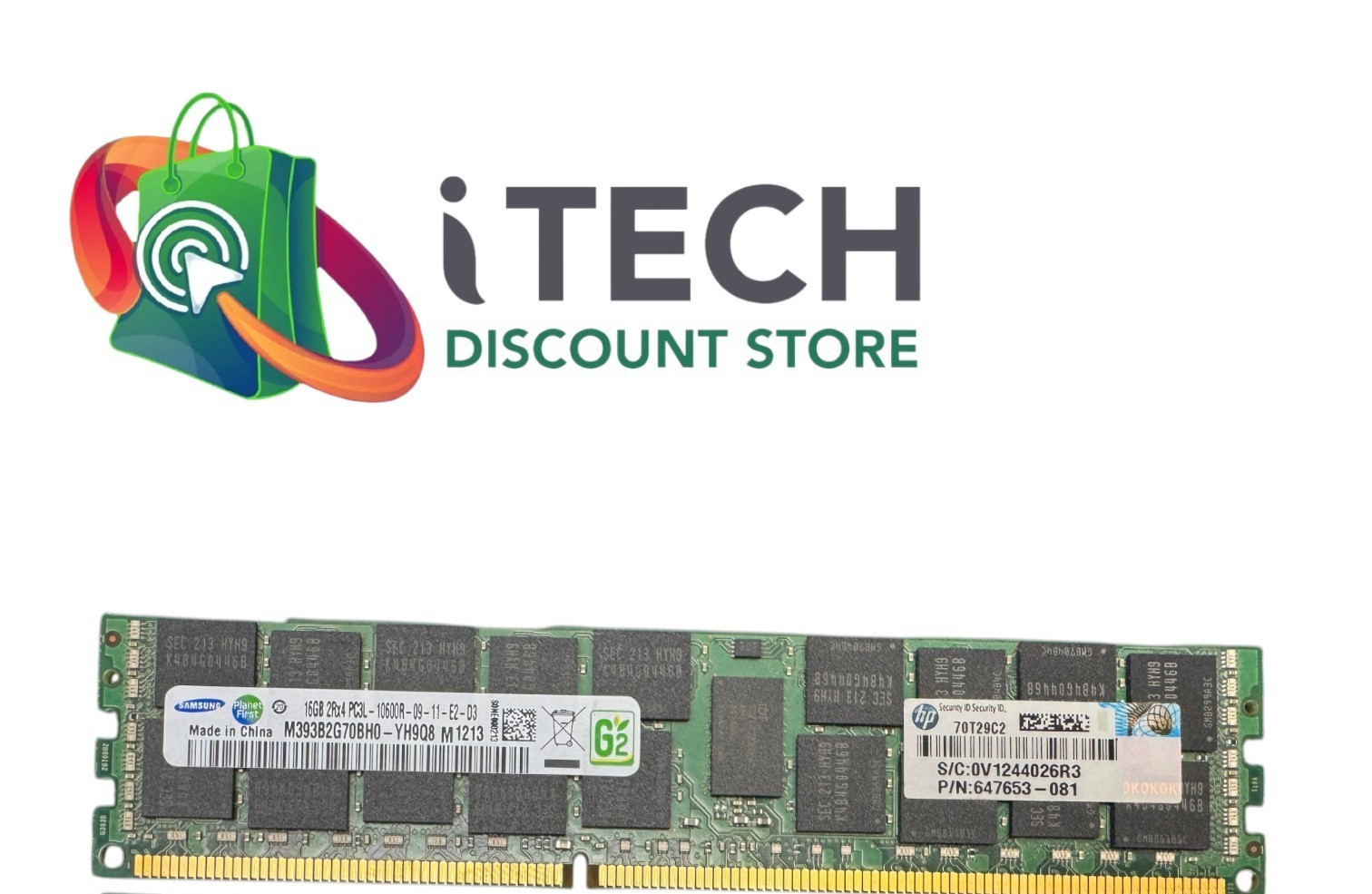 Samsung 16GB PC3L-12800R ECC Server RAM Memory - M393B2G70EBO-YK0Q2