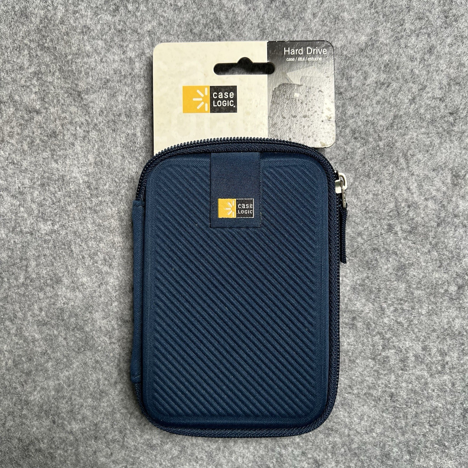 Case Logic Small Portable Hard Drive Zipper Storage Case Navy Blue