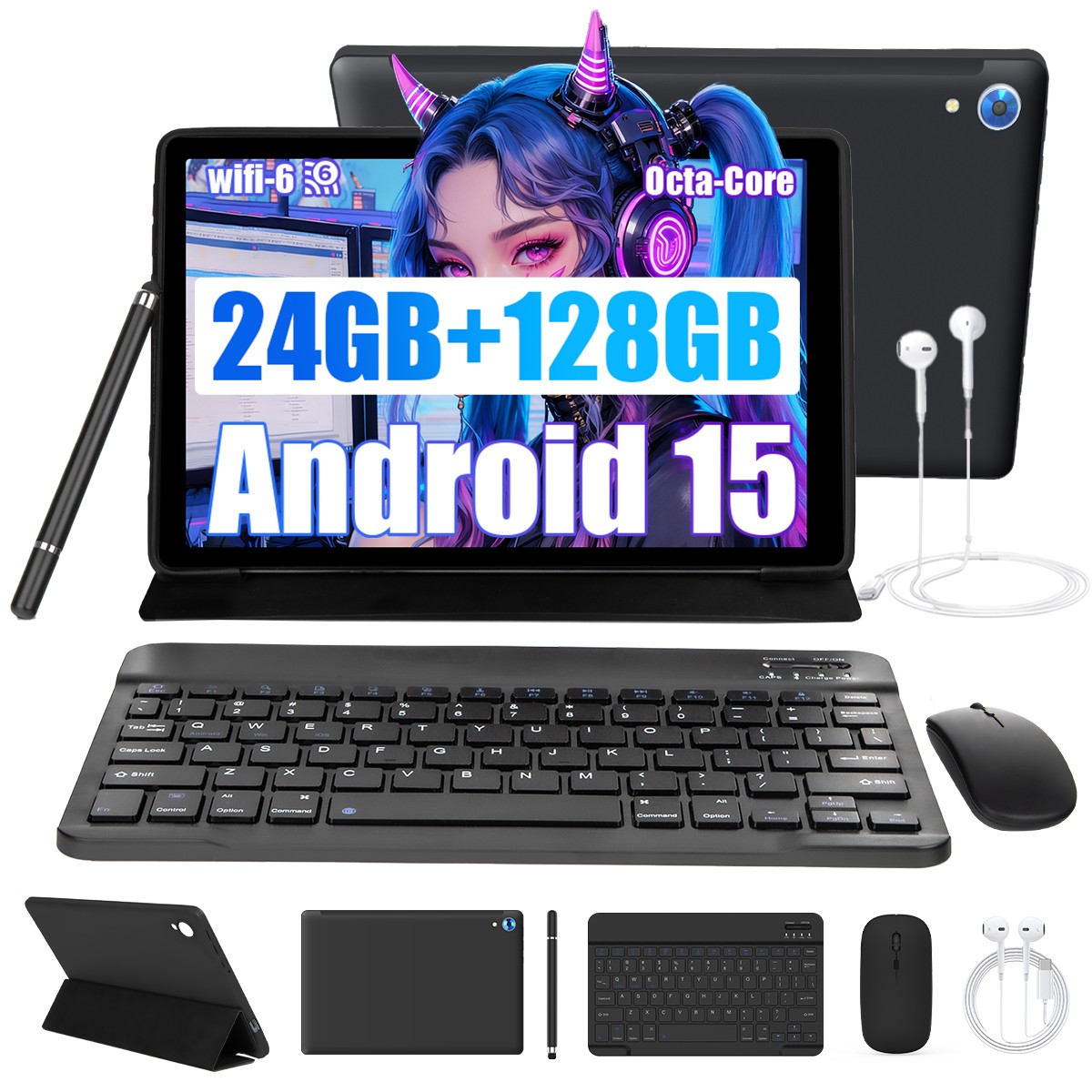 10.1 inch Tablet 24(4+20)GB RAM 64GB ROM Touchscreen Octa-Core IPS LCD HD WIFI