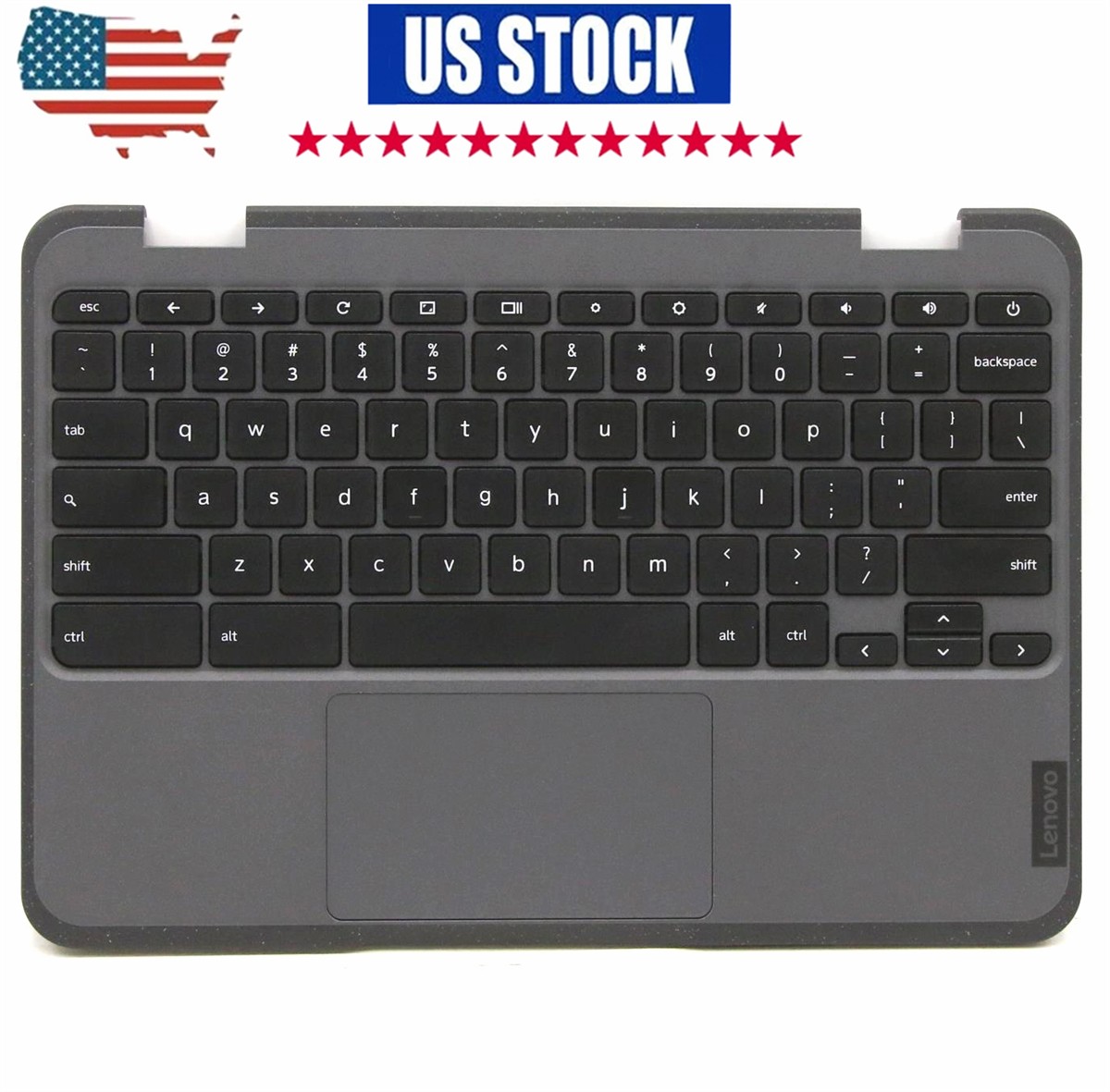 5M11C94663 For Lenovo 100e Chromebook Gen 3 Palmrest Keyboard and Touchpad USK