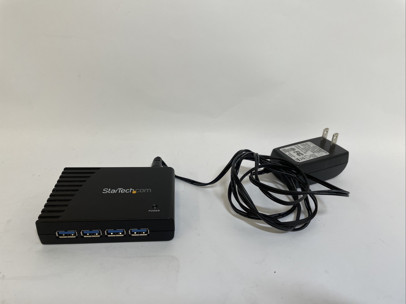 StarTech ST4300USB3 4-Port SuperSpeed USB 3.0 Hub - Black With Power Supply 