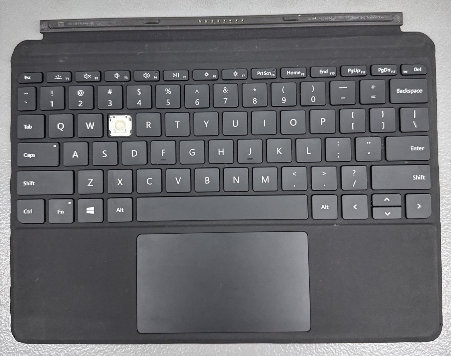 Microsoft Surface Go Type Cover Keyboard (Model 1840) – Missing Keys | Edge Wear