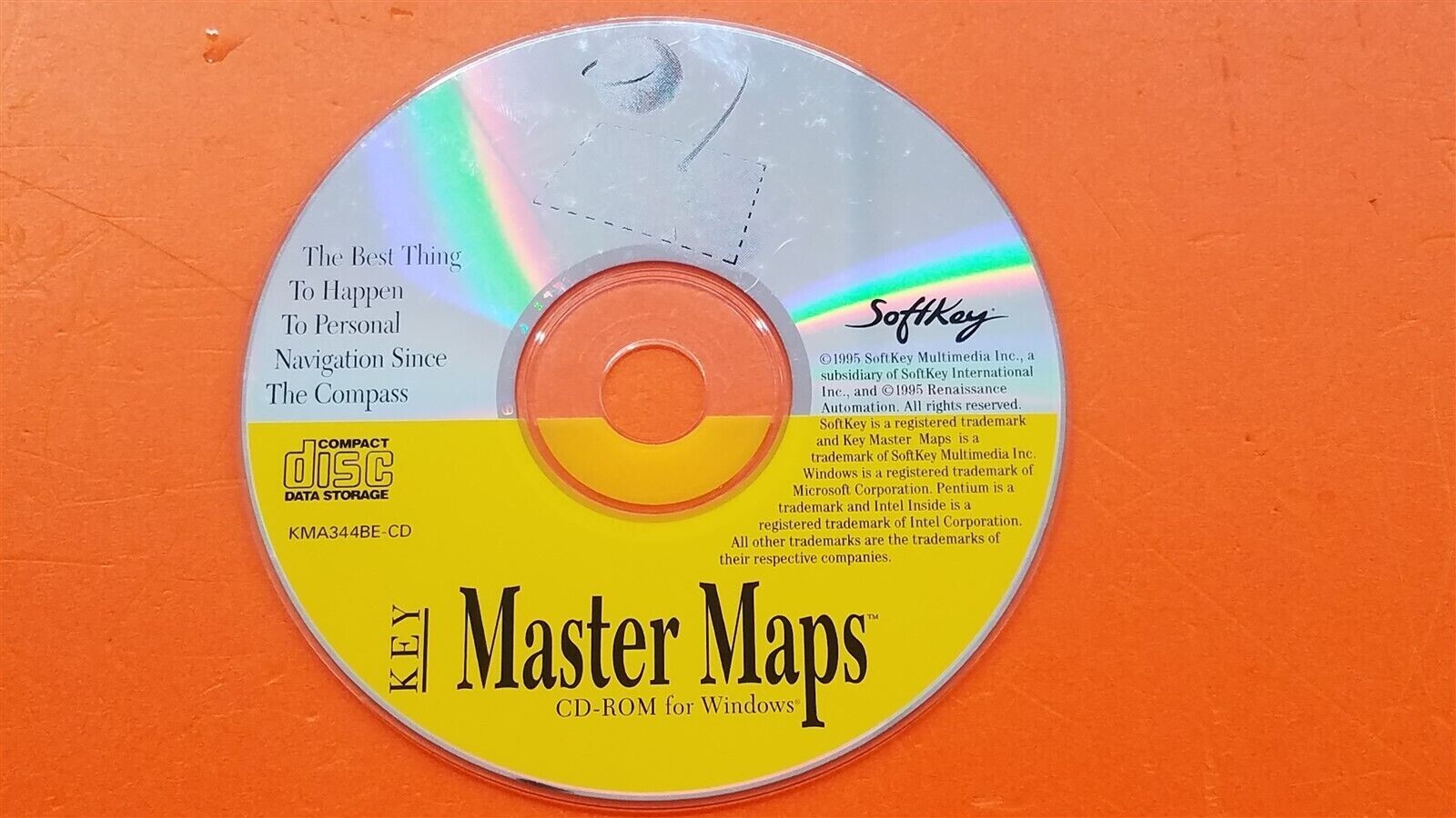 ⭐️⭐️⭐️⭐️⭐️ PC Software CD Disc Softkey Master Maps for Windows (KMA344BE)