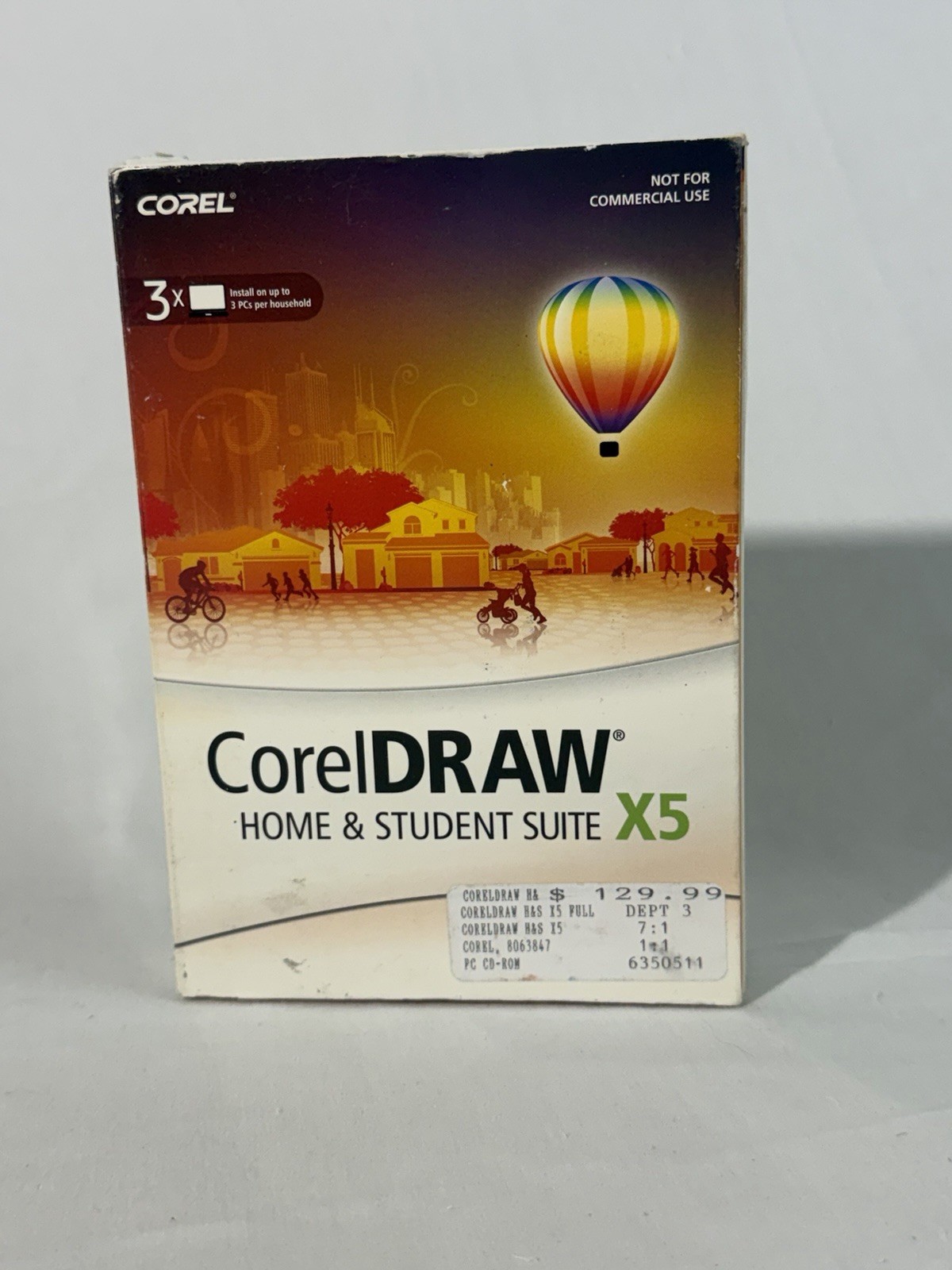 Corel CorelDRAW Home & Student Suite X5 DVD Windows English 3 Device Academic