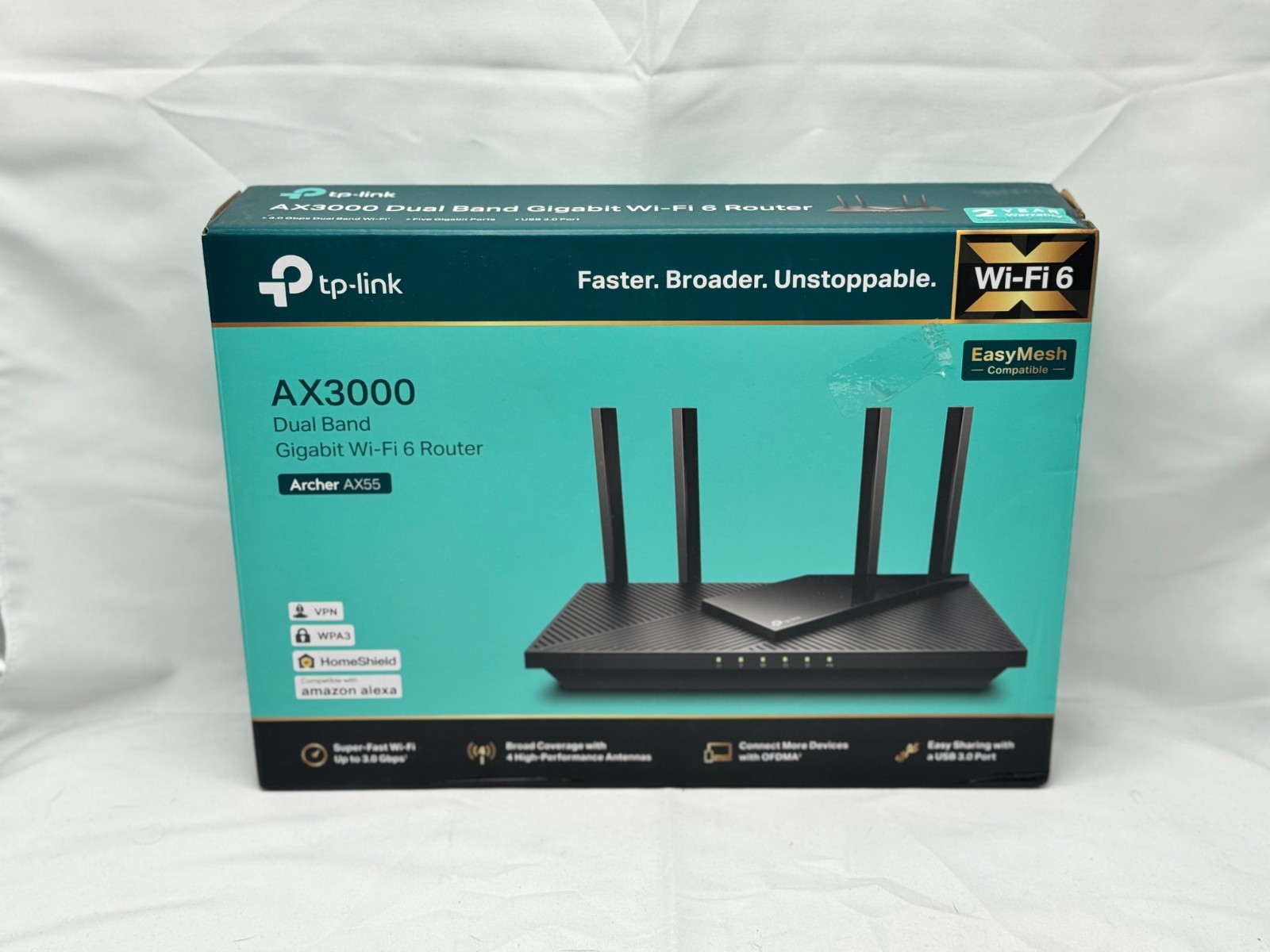 TP-Link Archer AX55 AX3000 Dual-Band Gigabit Wi-Fi 6 Router