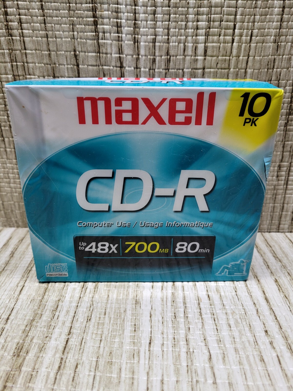 Maxell CD-R Computer Use 700 mb 80 Min Discs - 10 Pack New 