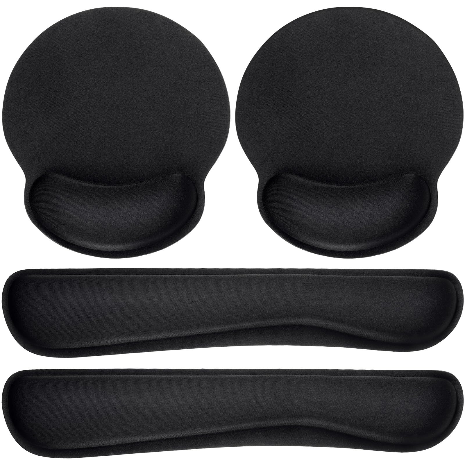 8 Pcs Ergonomic Mouse Pad and Keyboard with Wrist Support Set