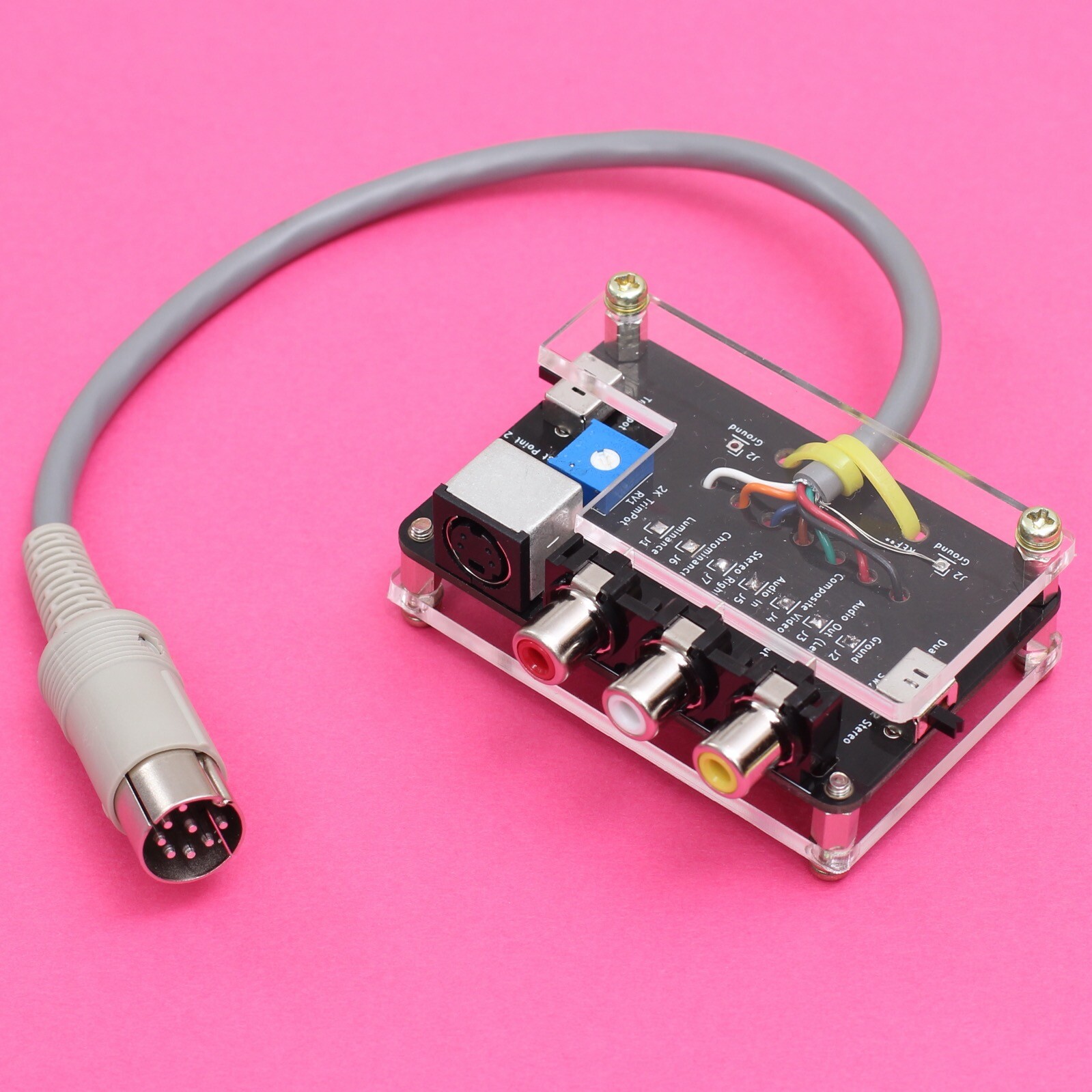 Commodore 64 C64 ‘Super Video’ Adapter with S-Video, Composite & 2ch Audio