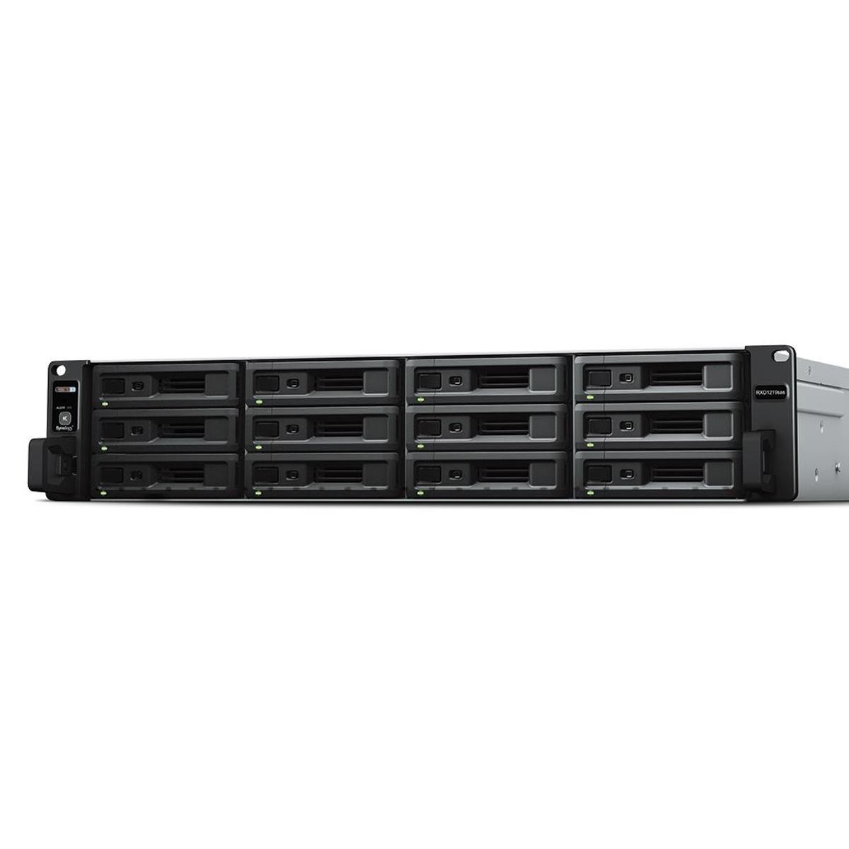 Synology RXD1219sas 12-Bay 2U SAS Storage Expansion Unit, 3.5/2.5" SAS HDD/SSD D