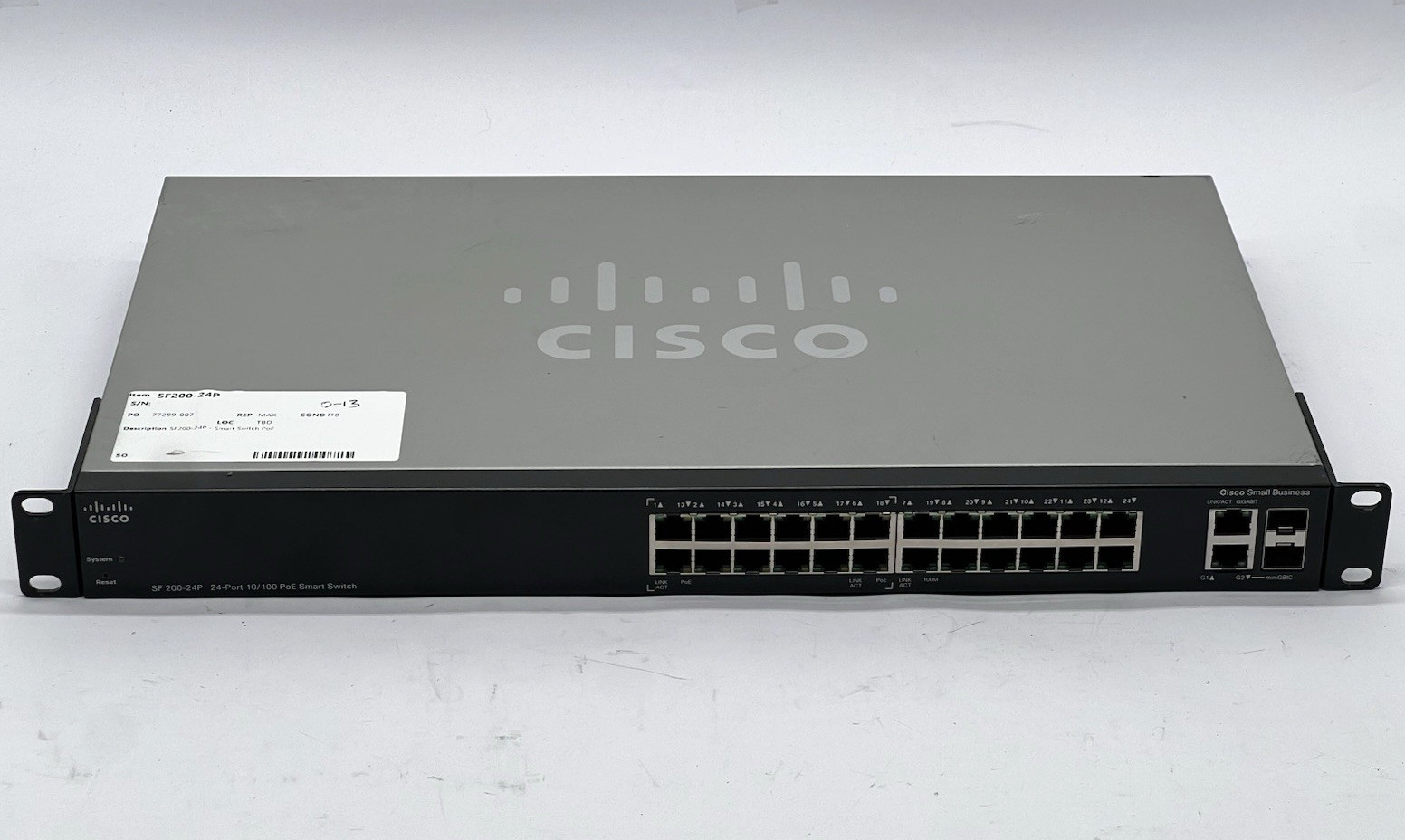 Cisco SF200-24P PoE Smart Switch 10/100 24-Port SLM224PT with Power Cable