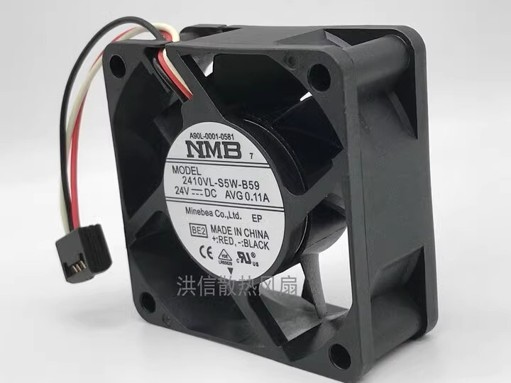 NMB 2410VL-S5W-B59 6025 DC24V 6CM 3-Pin Silent Cooling Fan