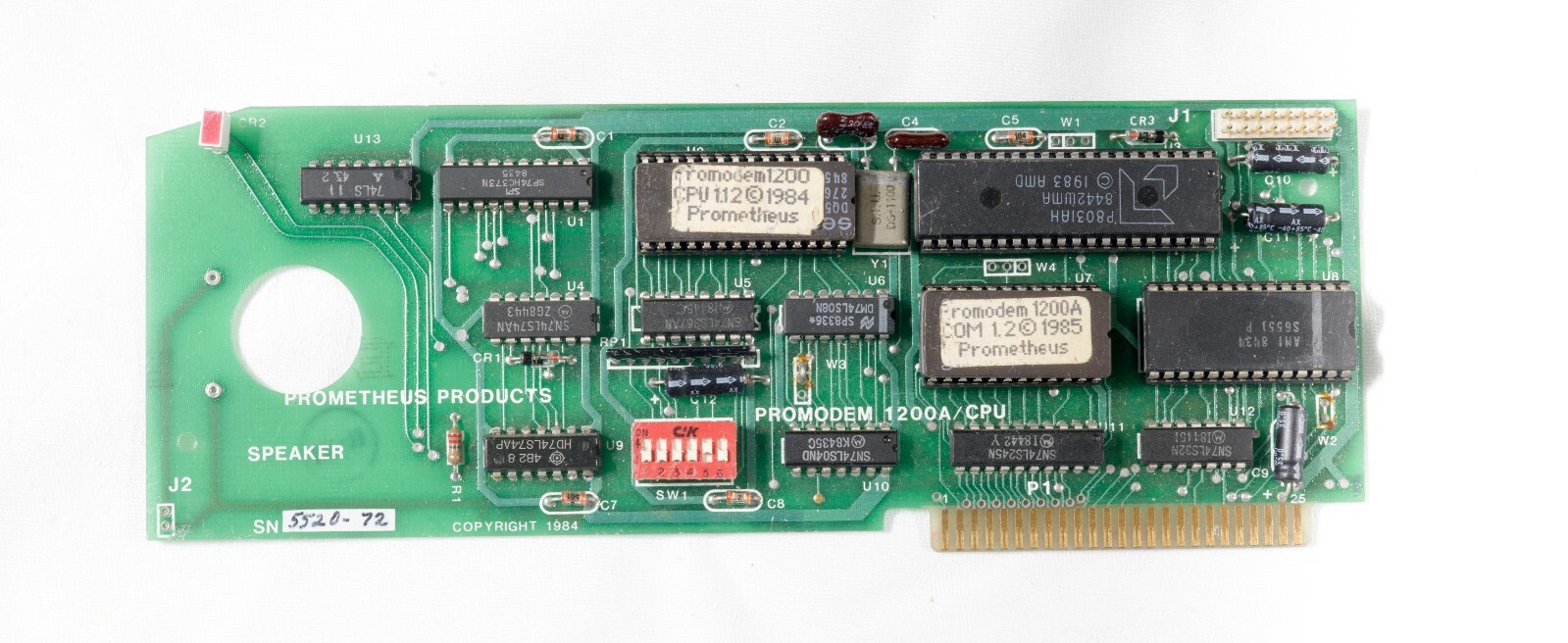 Vintage Prometheus Products Promodem 1200A/CPU modem Apple II  ISAO64
