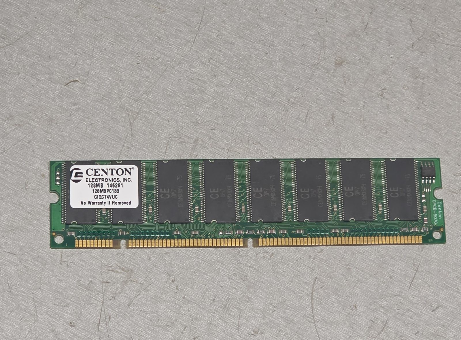 Centon 128MB PC133 SDRAM Desktop Memory Module 168-Pin