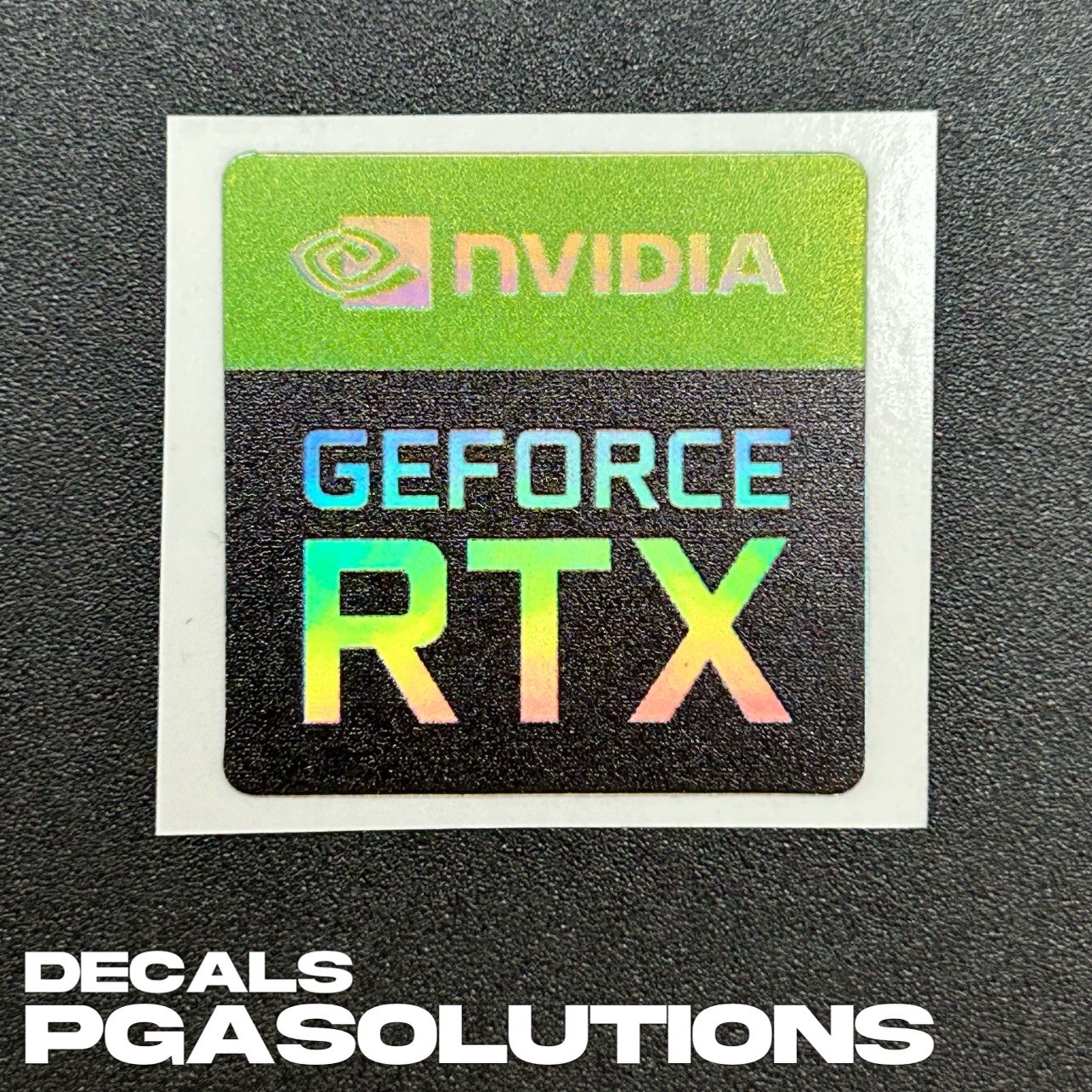 1x Nvidia GeForce RTX Desktop / Laptop Sticker Label (Holographic)