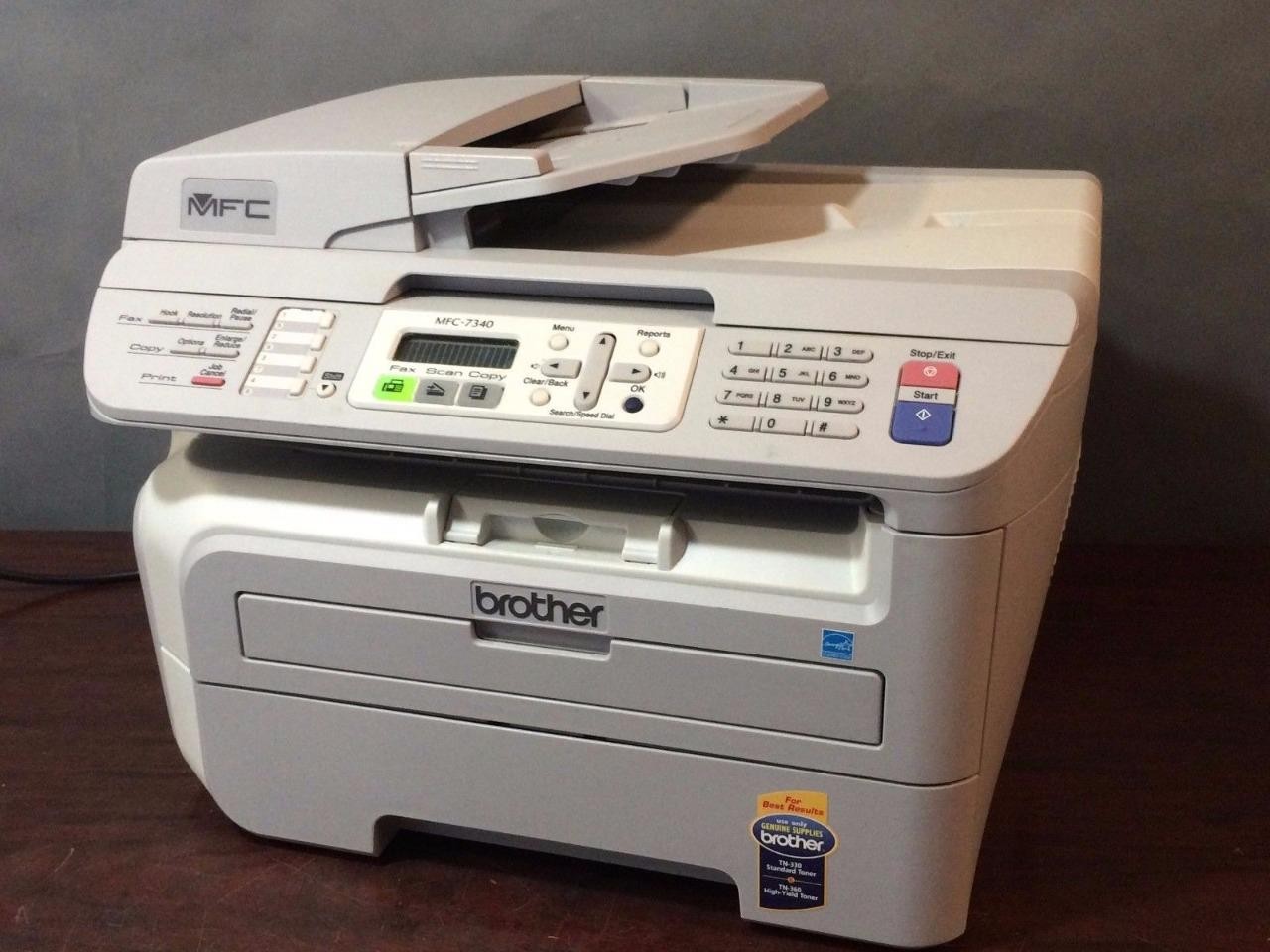 Brother MFC-7340 All-In-One Laser Printer NEW DRUM/TONER
