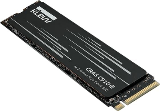 KLEVV CRAS C910G 1TB PCIe Gen4 NVMe M.2 2280 SSD w/ Heatsink Up to 5000MB/s