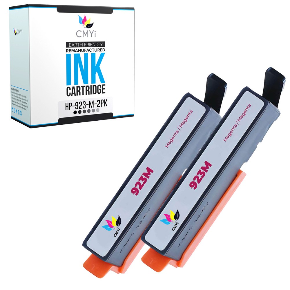 CMYi 2X Compatible Magenta 923 Ink Cartridges for HP OfficeJet Pro 8122e, 8139e