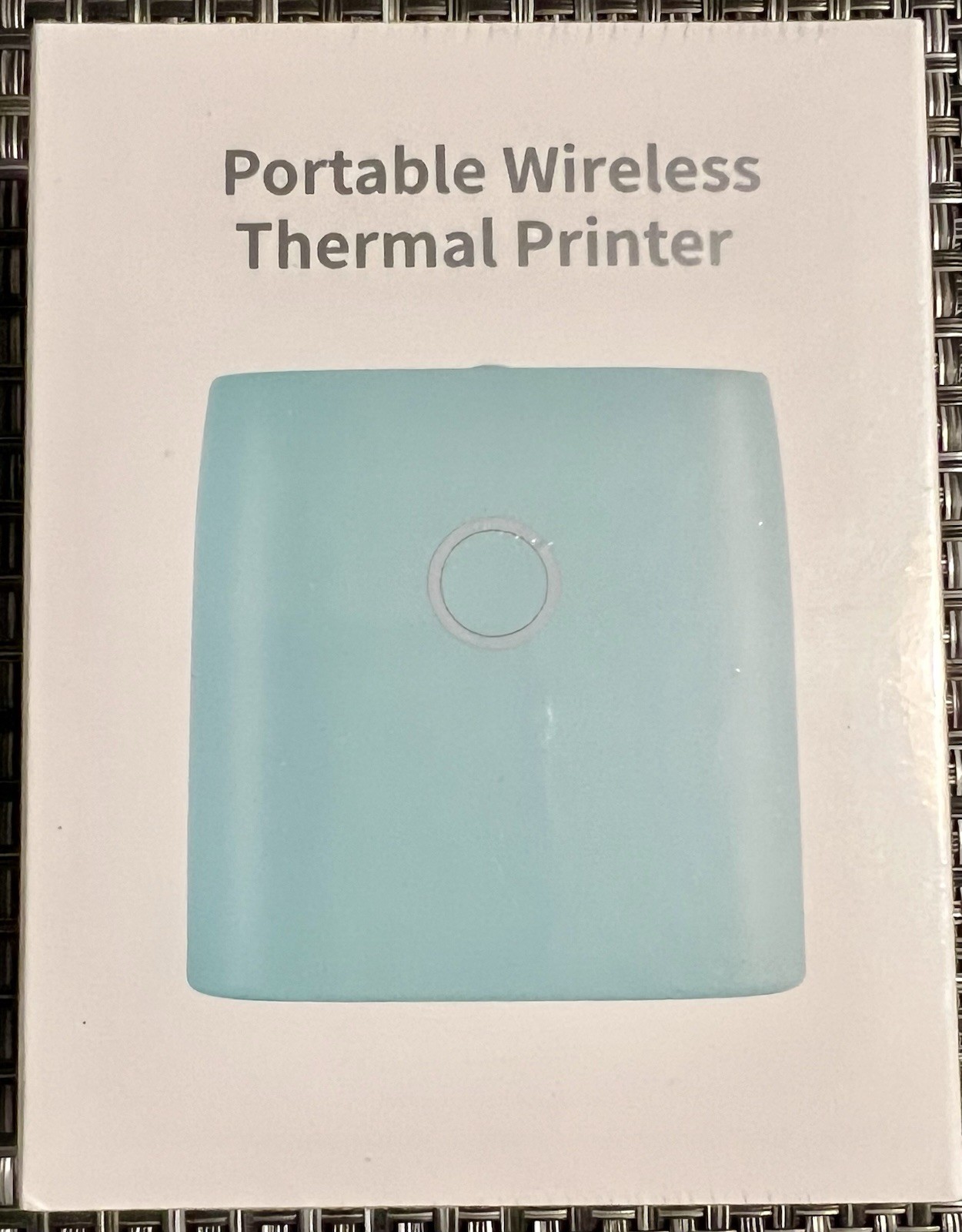 Jadens JD-21 Portable Wireless Bluetooth Thermal Mini Printer Teal Green NEW