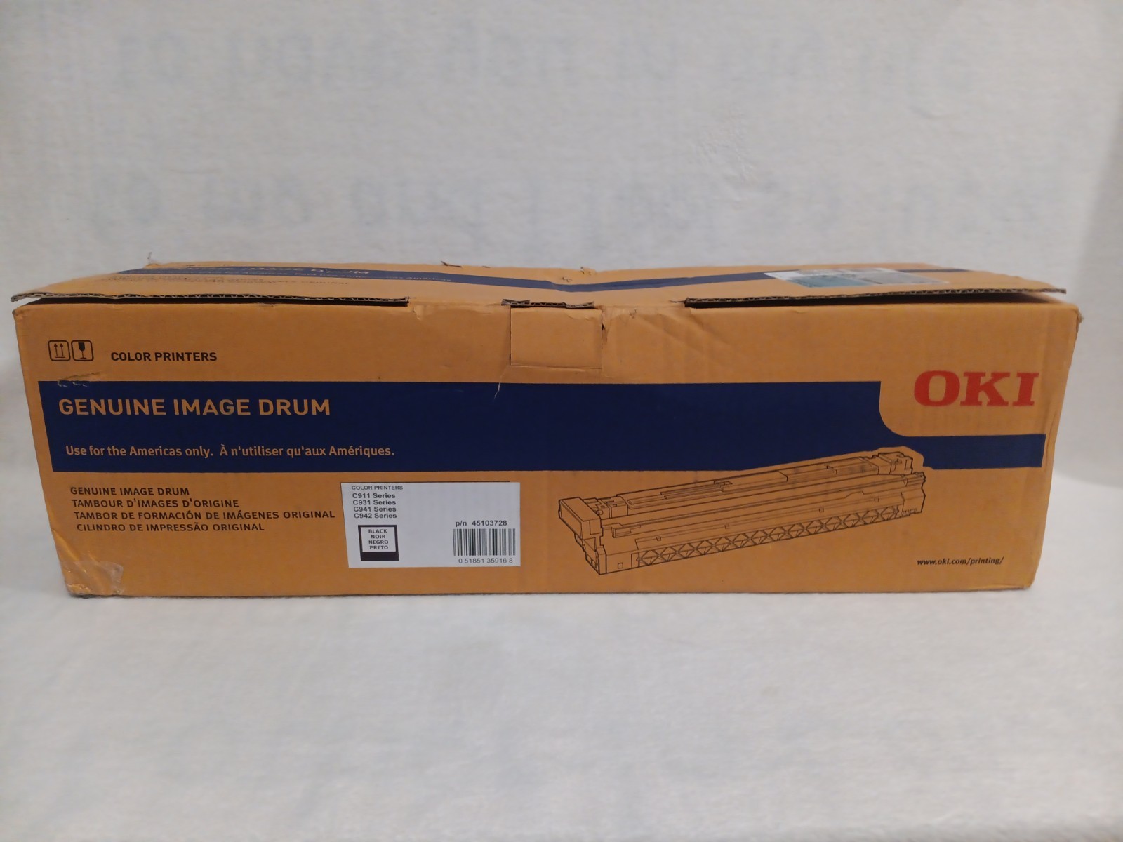 Oki Genuine Image Drum Black For C911 C931 C941 C942 Series Okidata