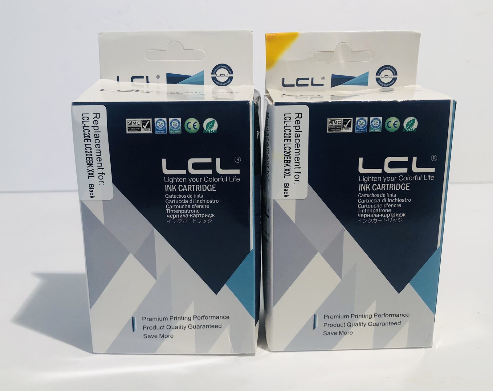 Lot Of 2 LCL Ink Cartridge Replacement For LCL-LC20E LC20EBK XXL Black