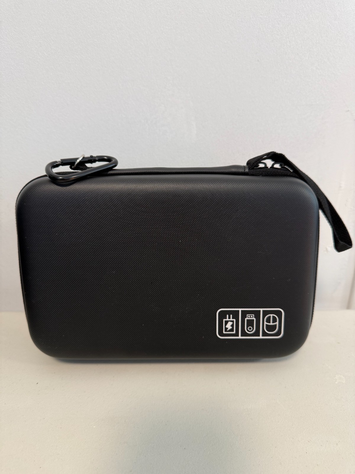 ProCase Large Hard Travel Electronic Organizer Case for MacBook Power Black 