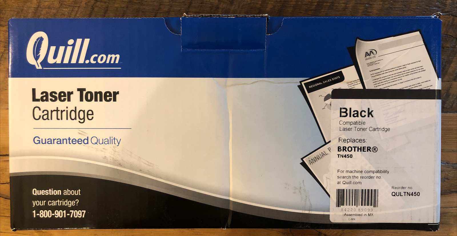 Quill Brand® Compatible High Yield Black Toner Cartridge for Brother® TN450