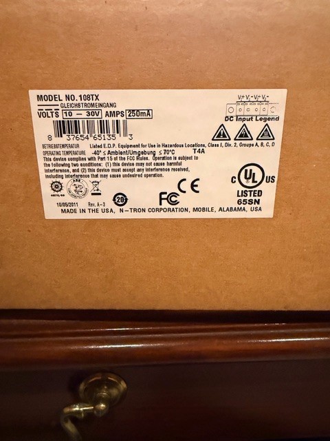 N-Tron Model NO. 108TX  8 Port Network Switch