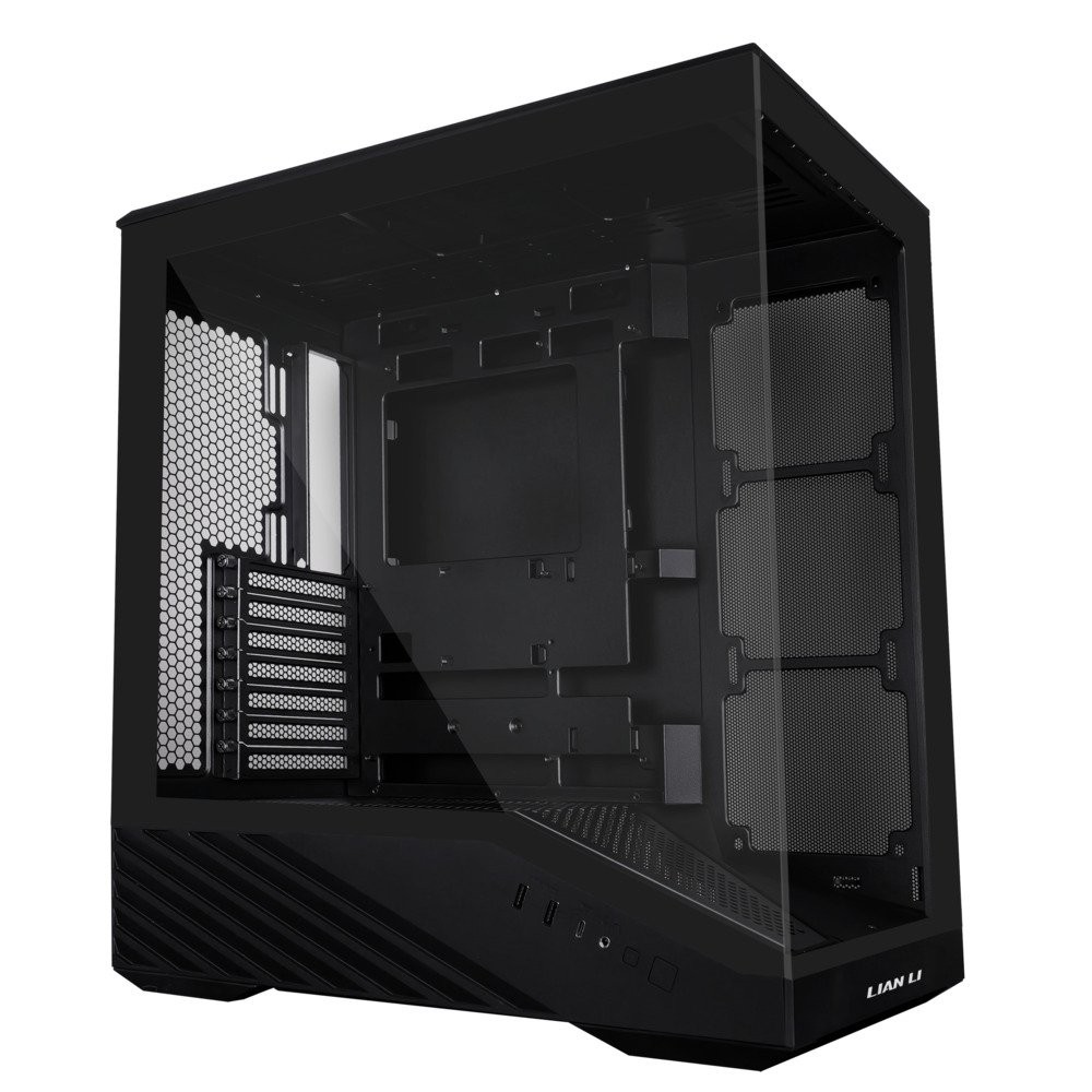 Lian Li V100 V100X ATX Mid-Tower PC Case Black w/LED RGB Strip Tempered Glass