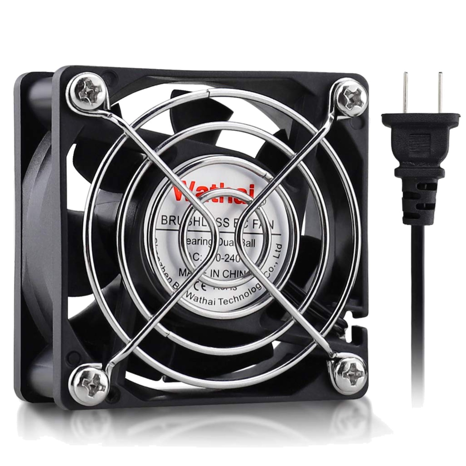 EC Brushless Cooling Fan AC 110V 115V 120V 220V 240V Axial Fan Ball Bearing 6...