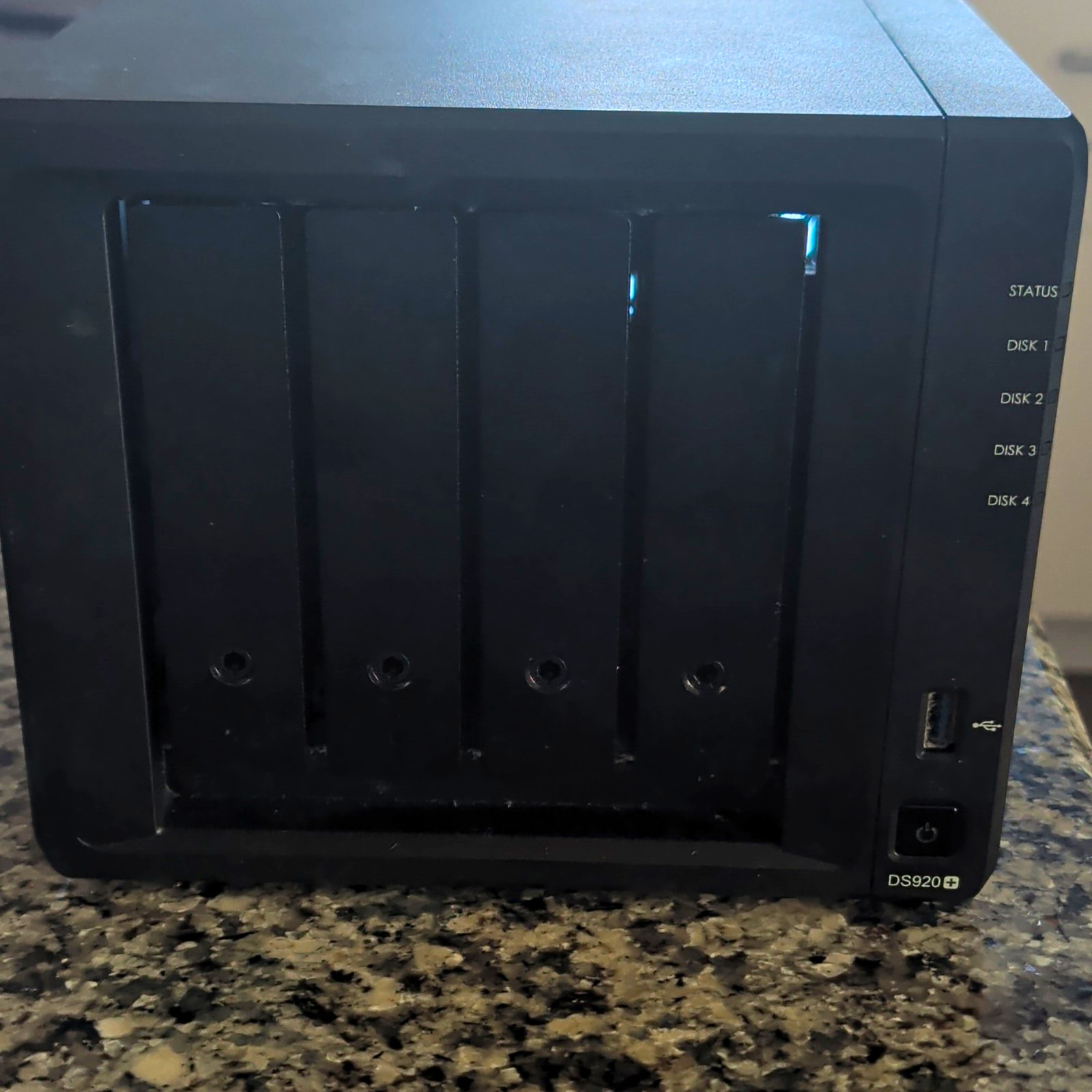 Synology DiskStation DS920+ 4-Bay NAS No Drives USB 3.0 4GB Cache Black