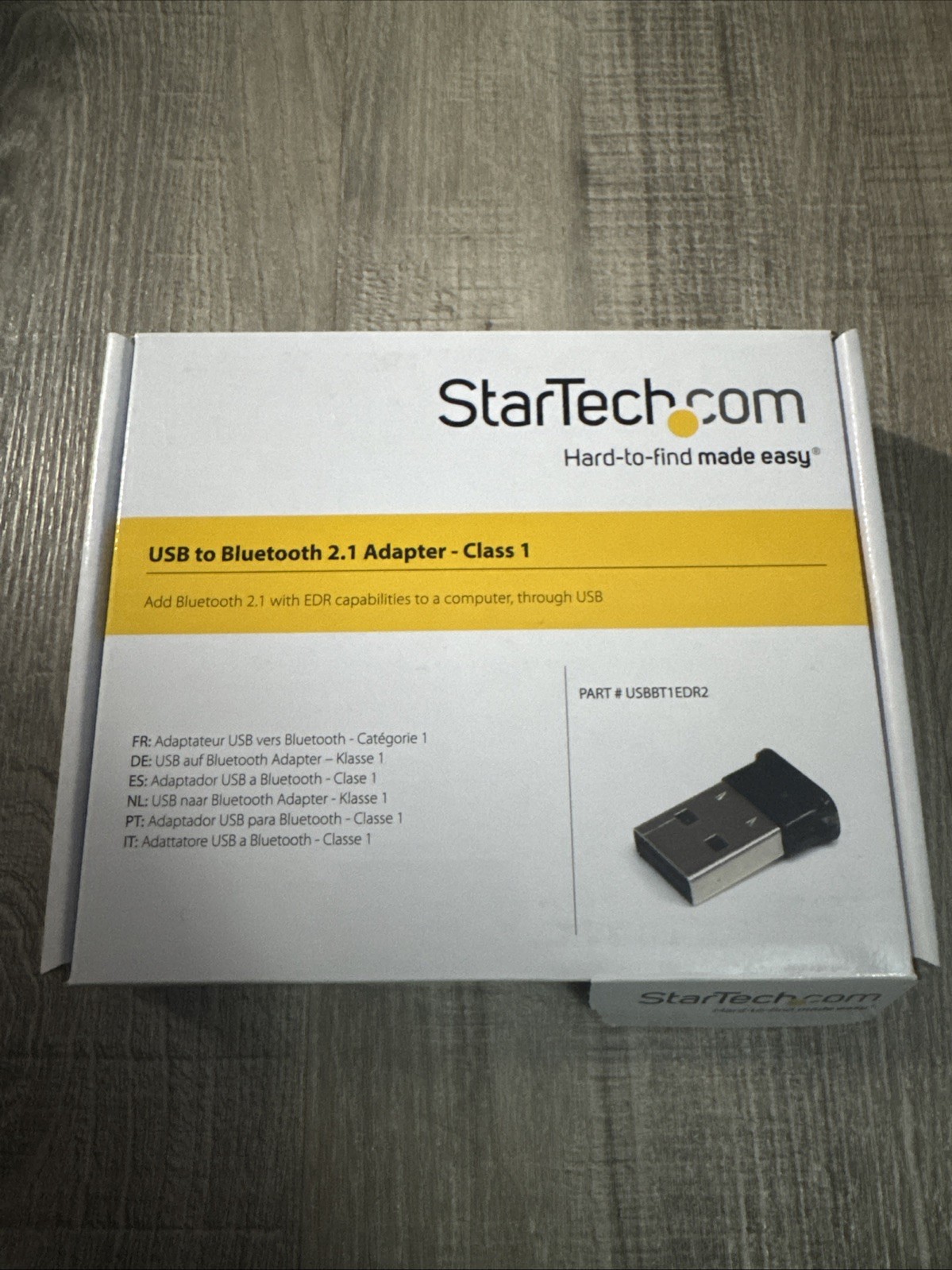 StarTech USBBT1EDR2 Mini USB Bluetooth 2.1 Adapter- Class 1 EDR Wireless Network