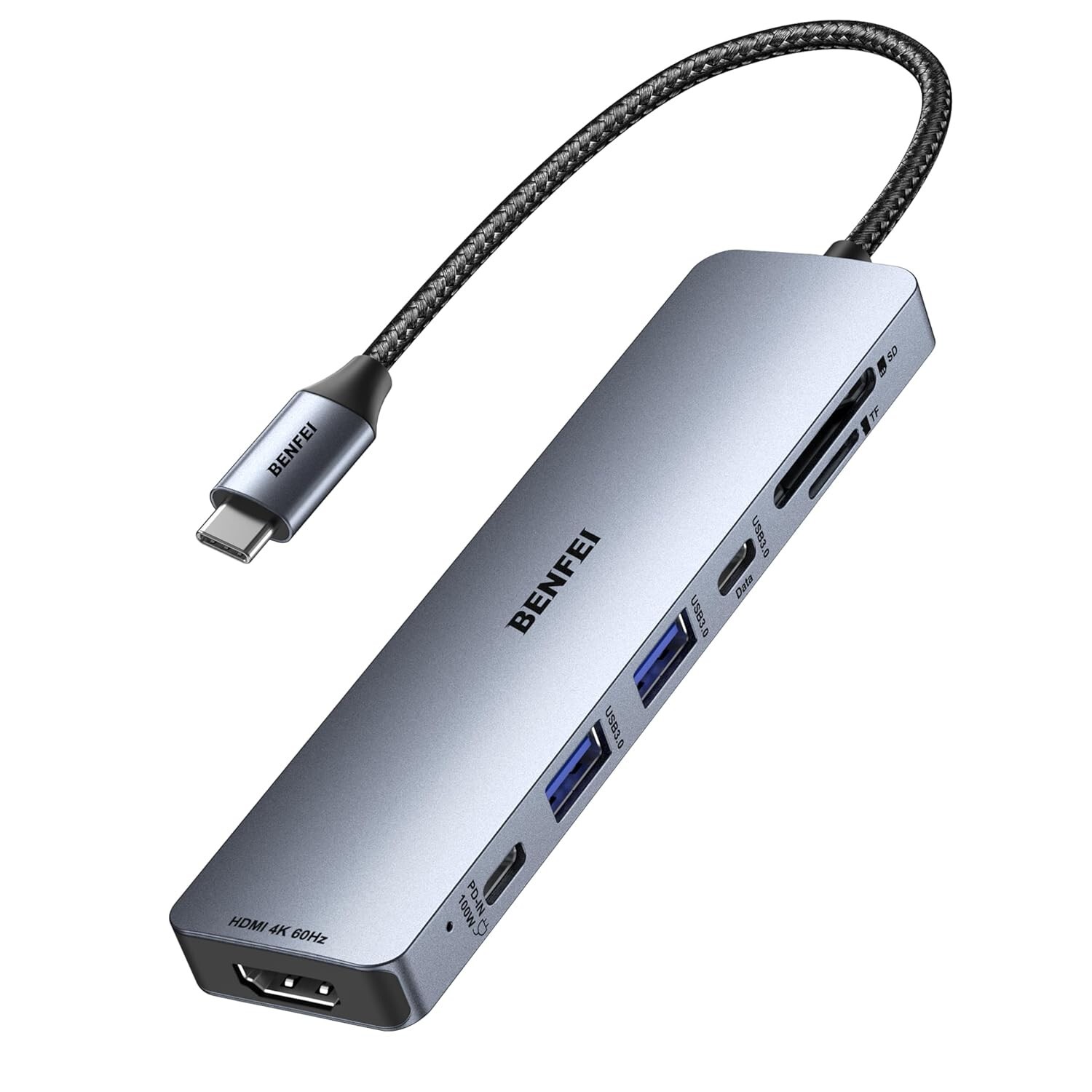 "7-in-1 NUEVO Adaptador de Cable USB Tipo C (USB-C 3.0 ) a HDMI para HDTV TV "
