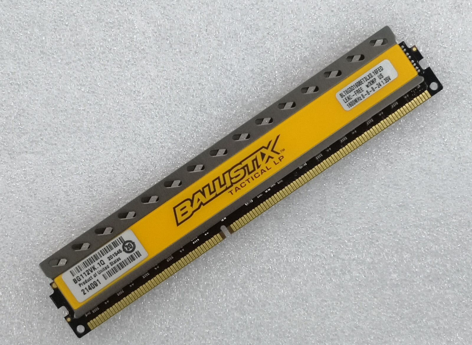 Crucial Ballistix 8GB DDR3 1600 Desktop DIMM RAM BLT8G3D1608ET3LX0.16FED 1.35v
