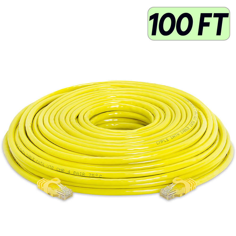 Yellow Cat6 Patch Cord Lan Internet Network Cat6 Cable Ethernet Router Cable LOT