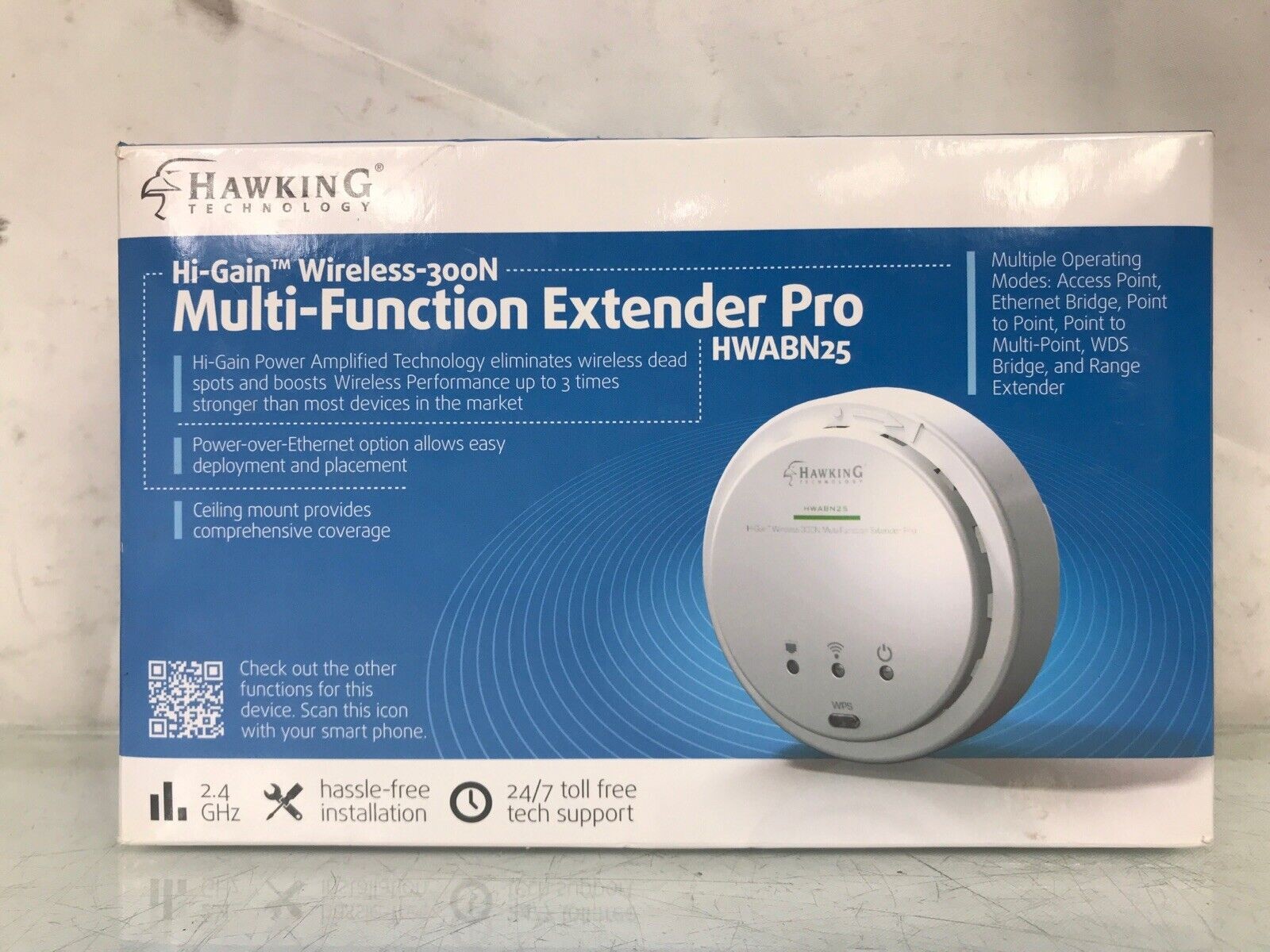 Hawking HWABN25 Hi-Gain Wireless-300N Multi-Function Extender Pro