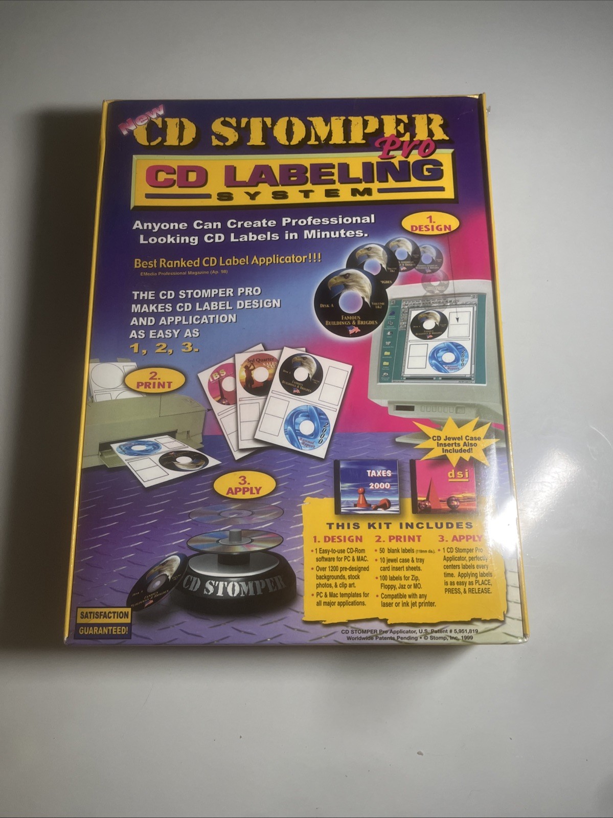 CD Stomper Pro CD Labeling System Sealed Box