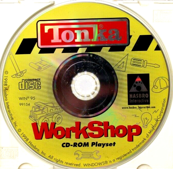 Tonka Workshop CD-ROM Hasbro Interactive WIN 95 1998 DISC ONLY #H297