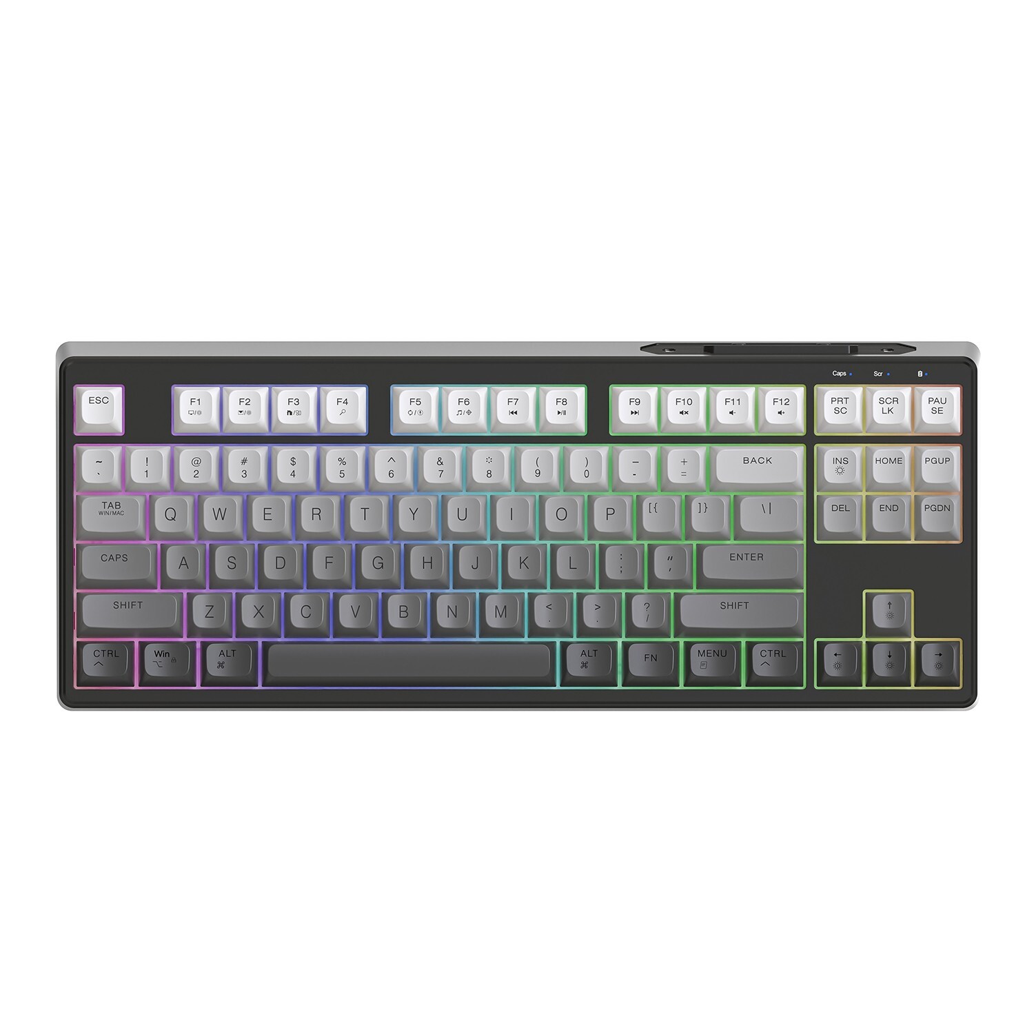 ATTACK SHARK x FREEWOLF M87 Wireless membrane Keyboard Feel Silent Rainbow