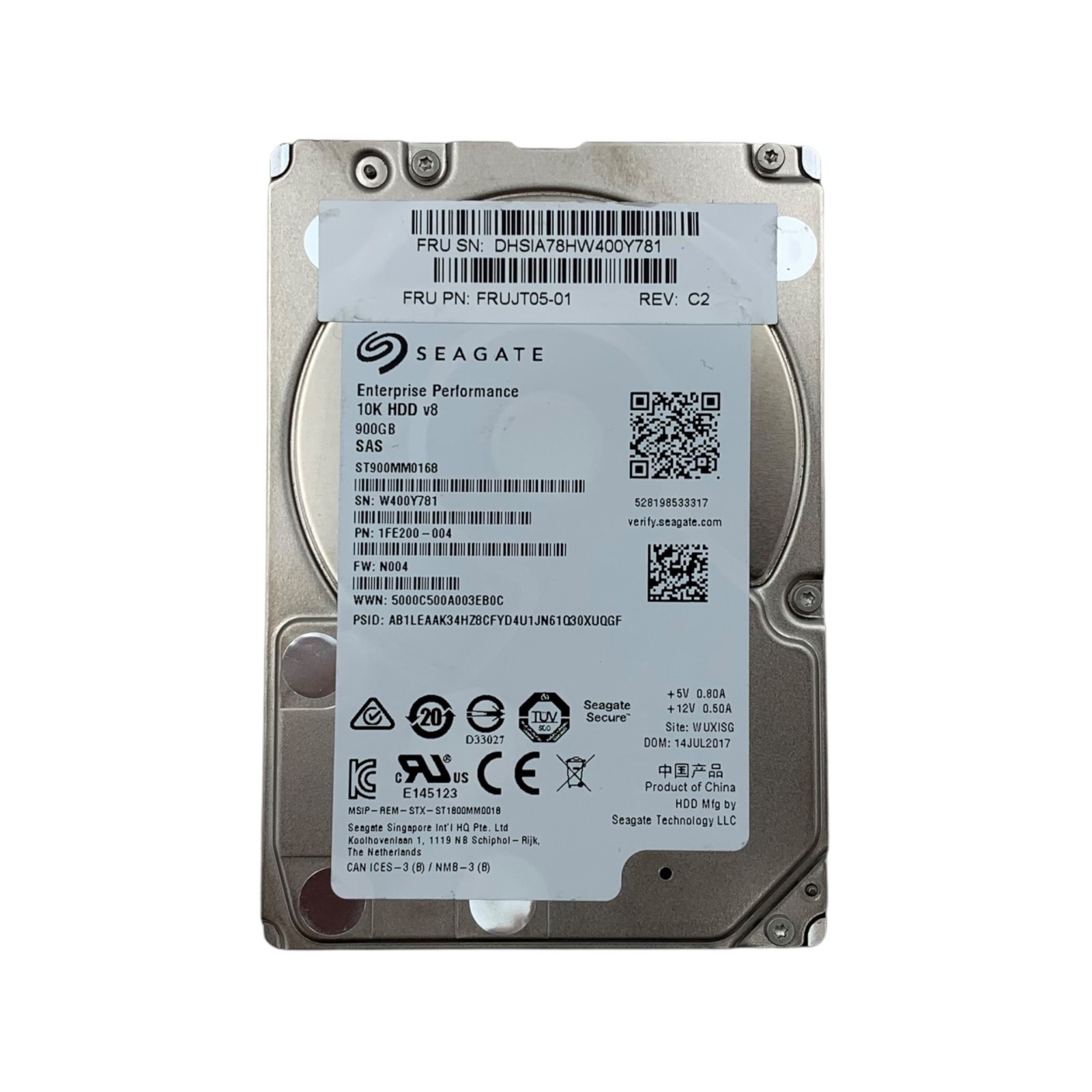 SEAGATE 900GB 10K 12G 2.5INCH SAS HDD ST900MM0168 | TESTED WIPED LOT