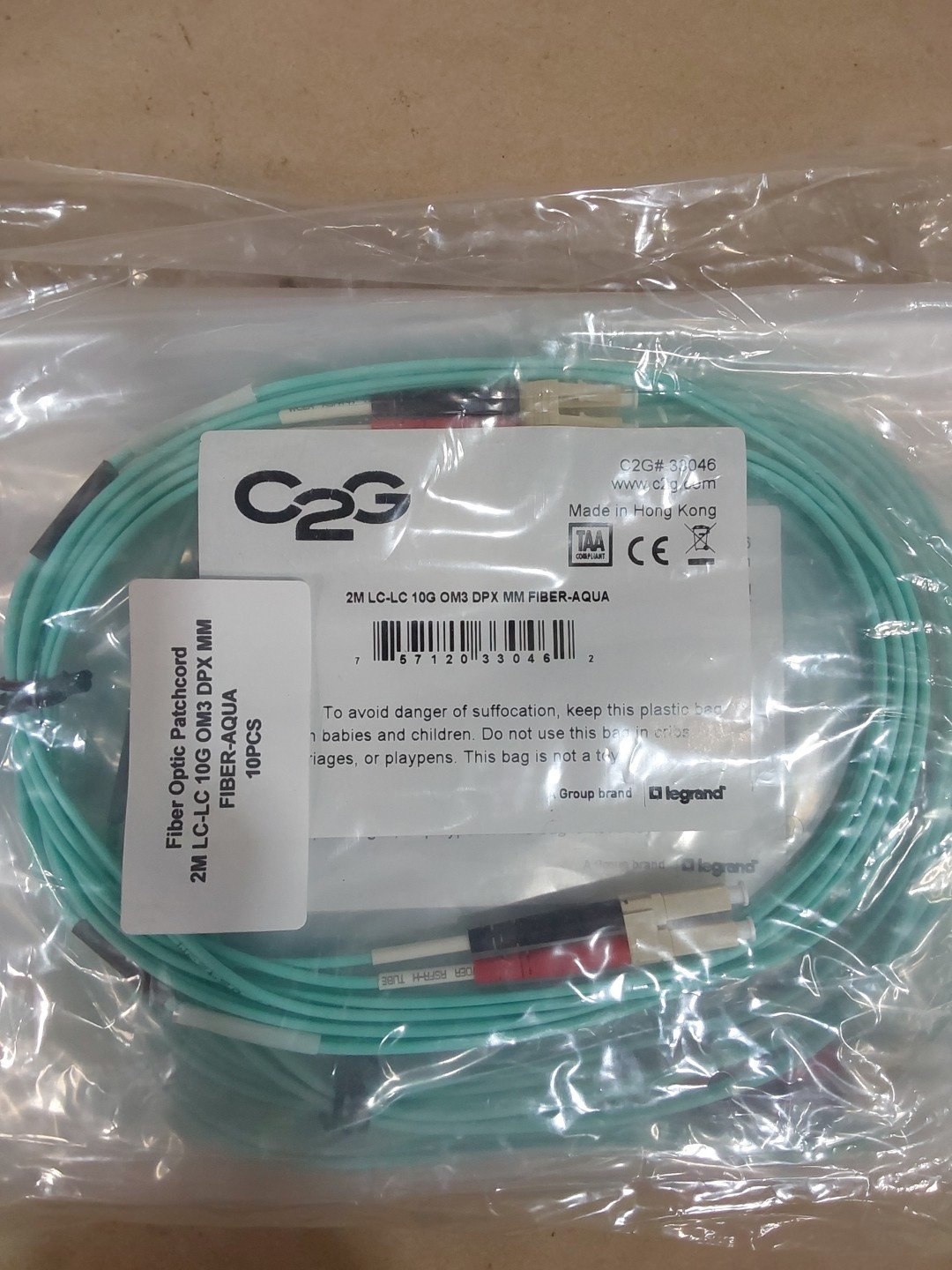 NEW Legrand VS 2M LC LC OM4 DPX PVC (LOT OF 10)....V19