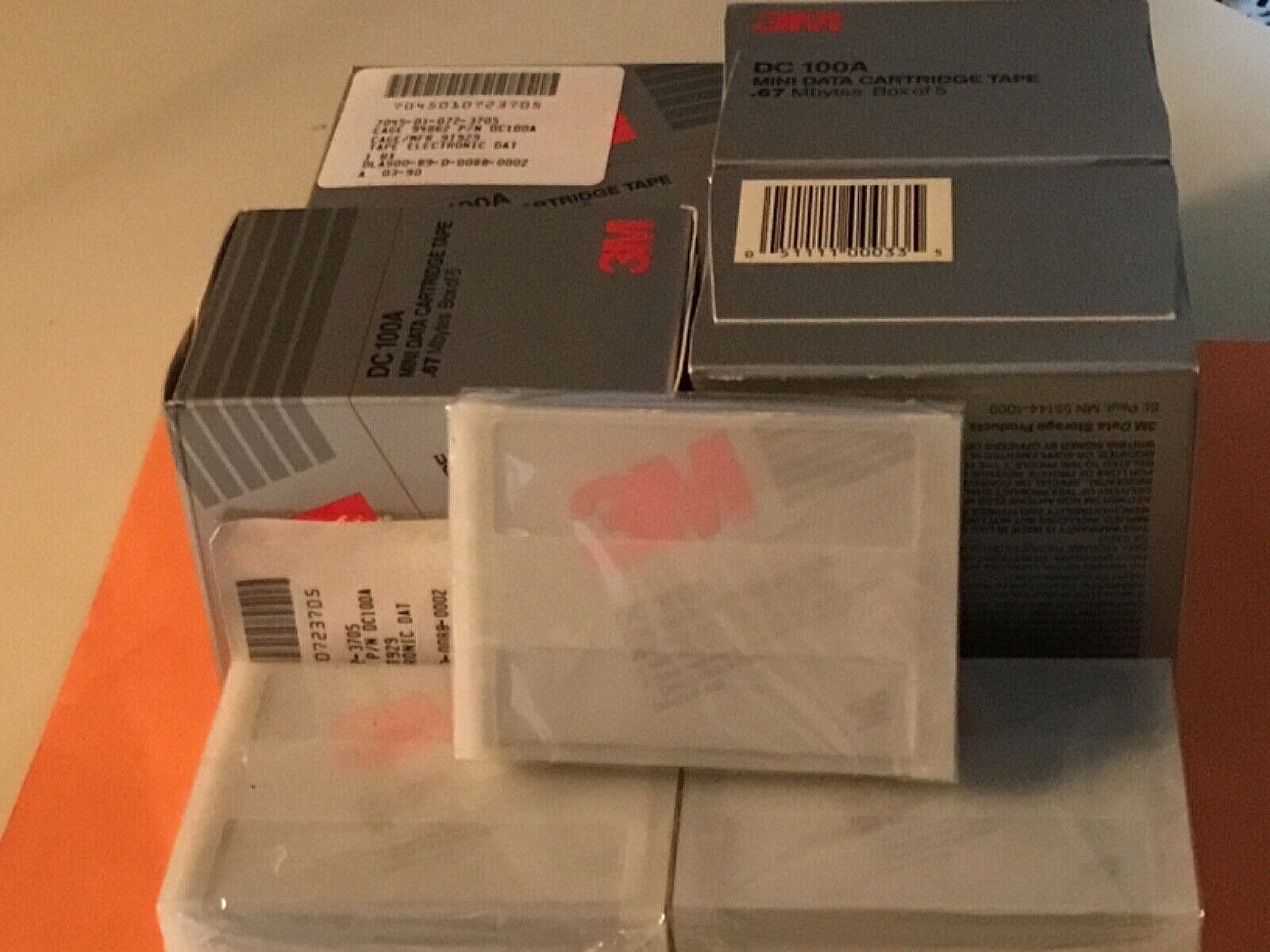 3M DC 100A Mini Data Cartridges New Box of 10 sealed. Mint Condition. 