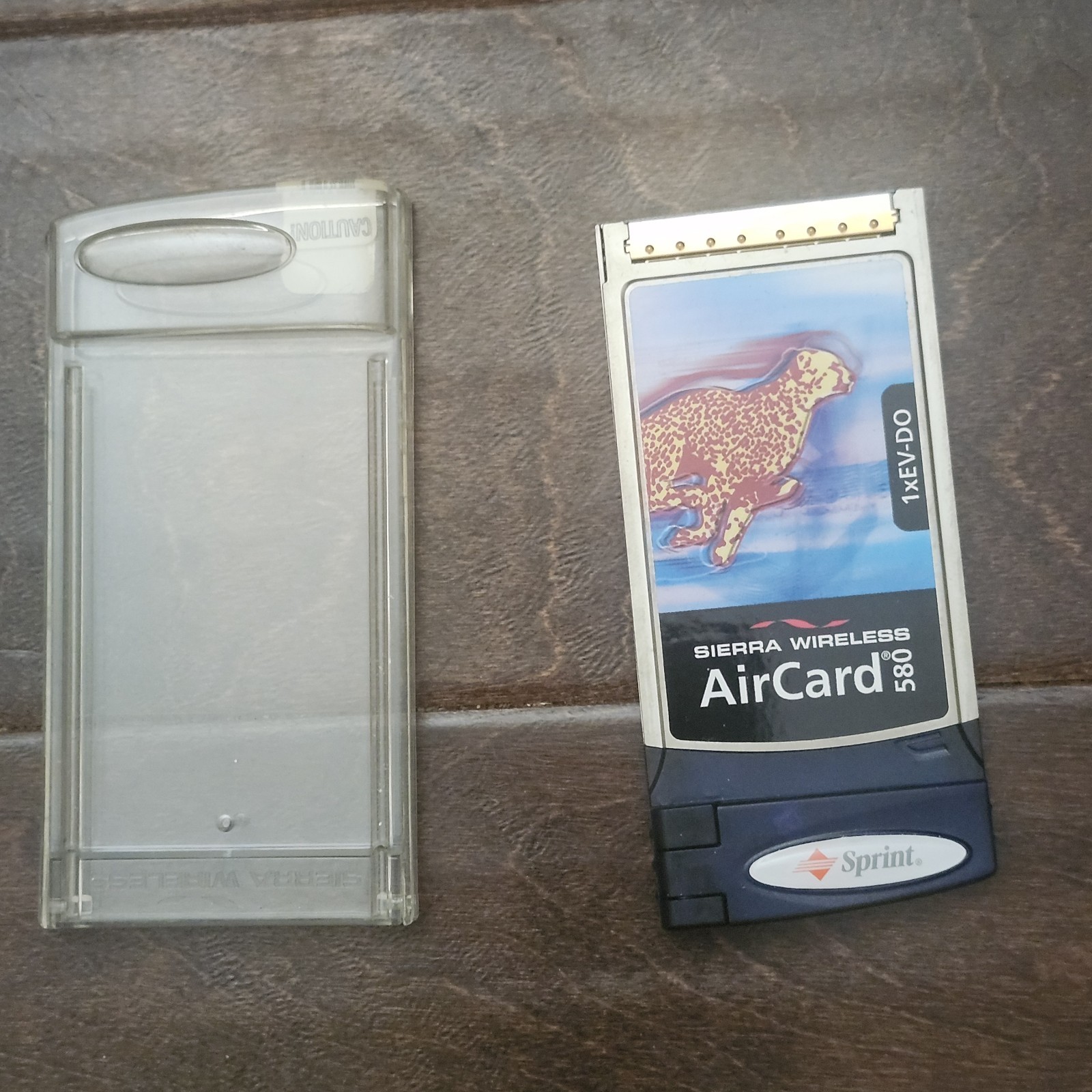 Sierra Wireless 1XEV-DO Aircard 580 Laptop PCMCIA for Sprint Network + Case