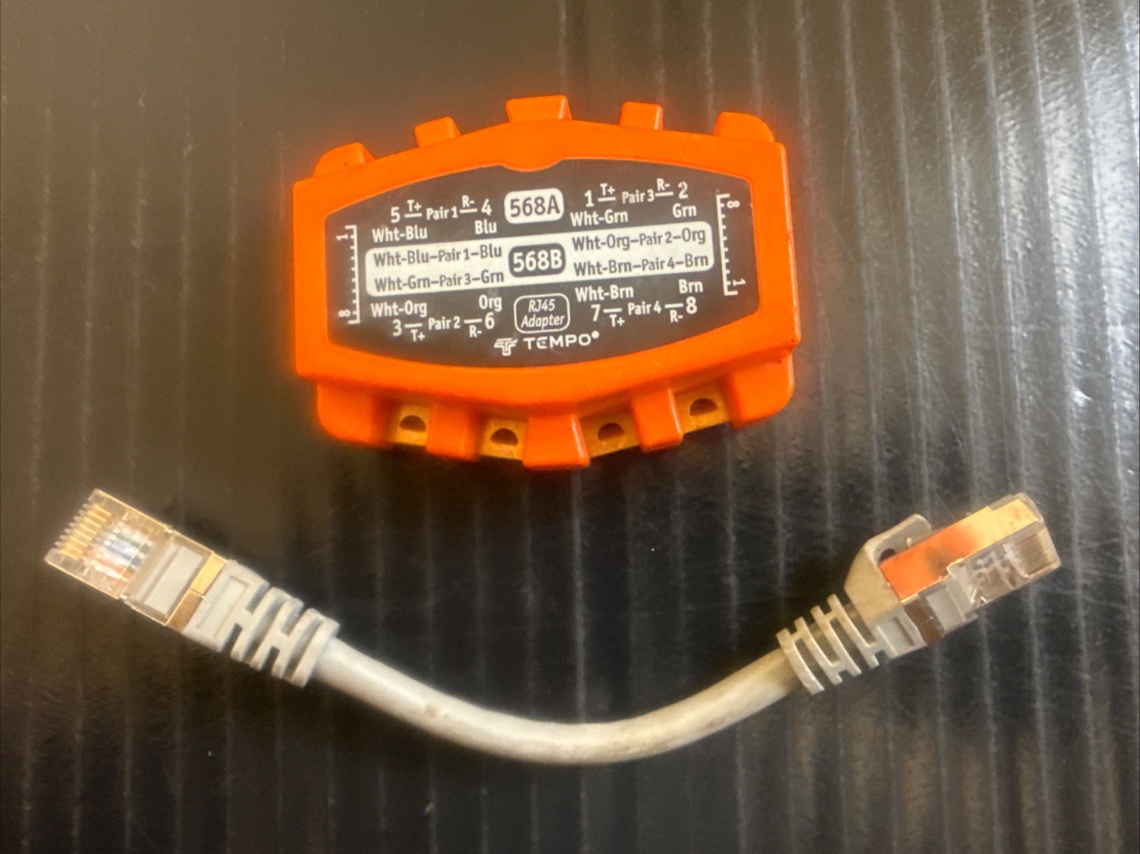 Tempo Paladin Tools PA1902 RJ45 8-Way Modular Adapter 568A 568B Good Tested