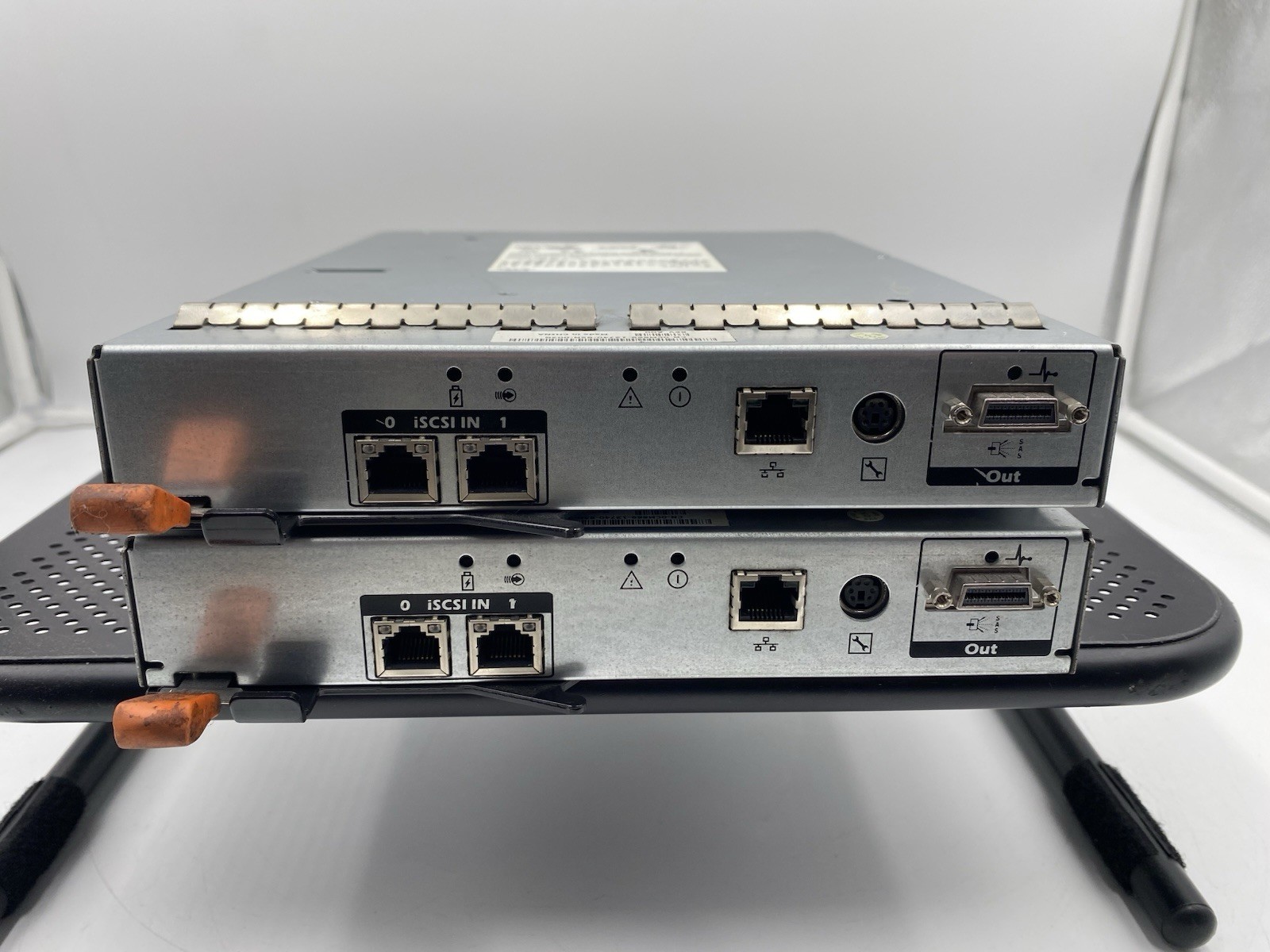 Lot of 2 Dell 2-Ports iSCSI AMP01-RSIM Controller Module