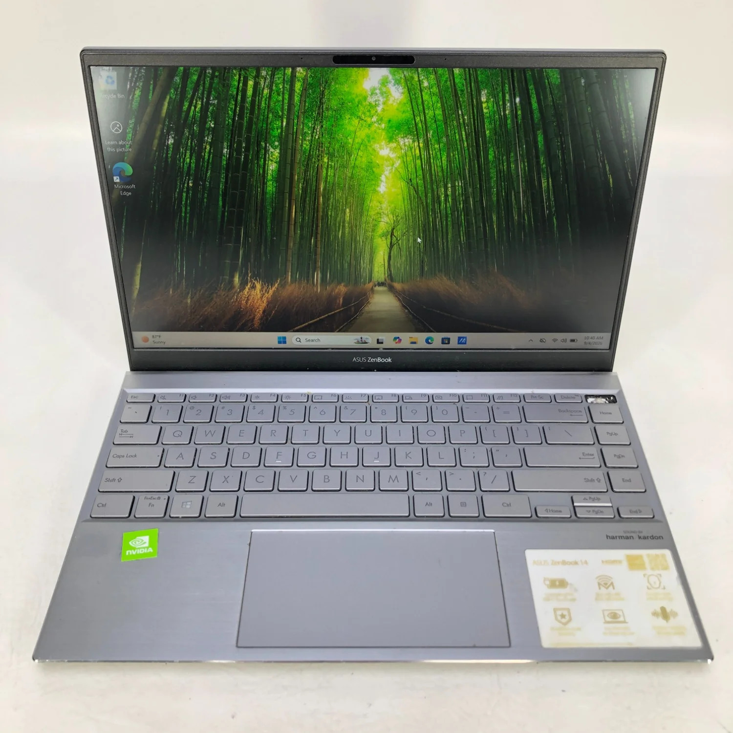 Broken ASUS ZenBook 14 UX425UG Ryzen 5 5500U 8GB 256GB SSD MX450 /Missing Keys
