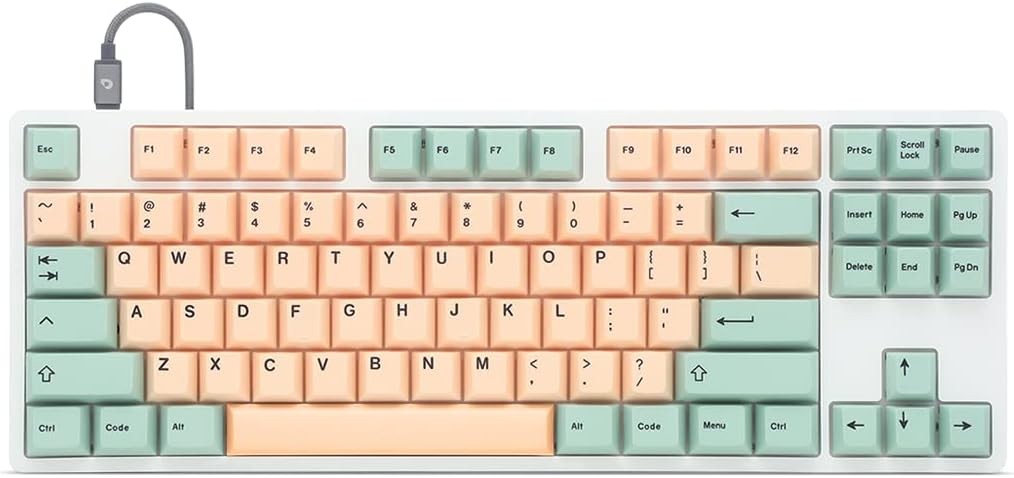 Drop Signature Matcha Summer TKL Mechanical Keyboard 87 keys Gateron Yellow KS3